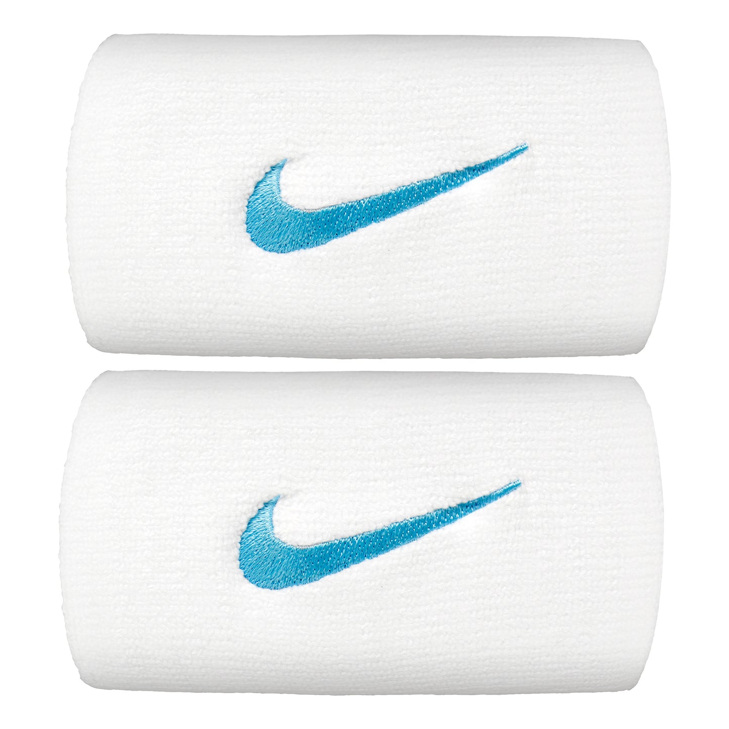 Nike Premier DW Cinta para sudor Pack de 2 largo - blanco, azul claro Nike Premier DW Cinta para sudor Pack de 2 largo - blanco, azul claro