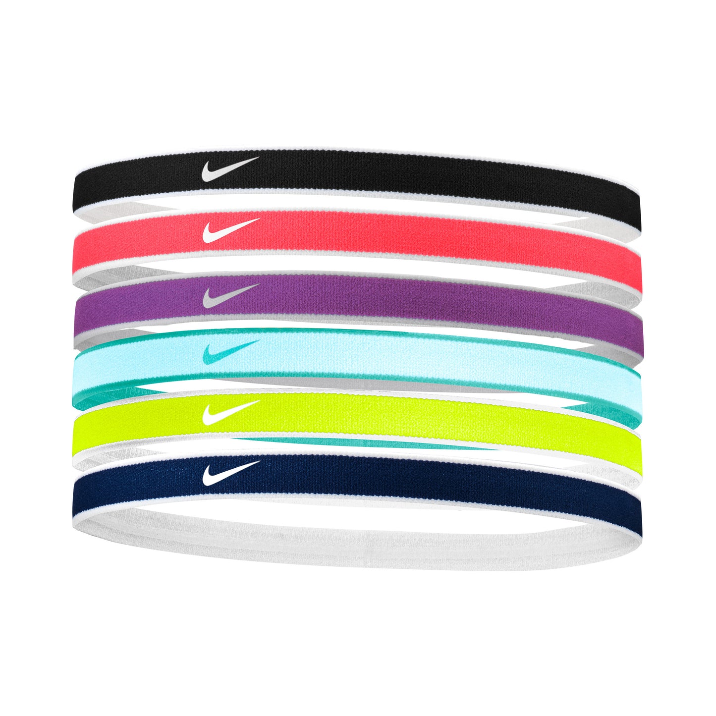 Nike Swoosh Sport Tipped Cinta para el pelo Pack de 6 Unisex - negro, multicolor Nike Swoosh Sport Tipped Cinta para el pelo Pack de 6 Unisex - negro, multicolor