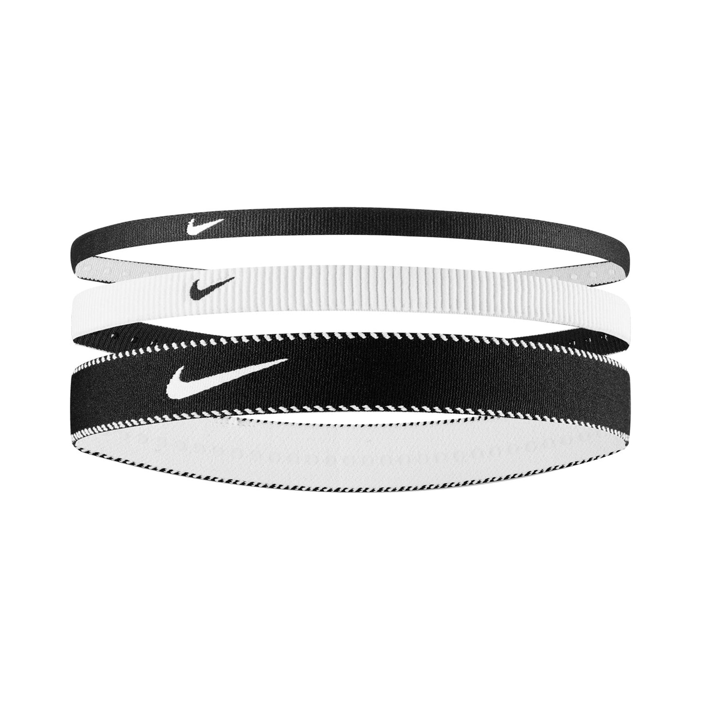 Nike Nike Flex Classic Mixed Cinta Para El Pelo Pack De 3-Negro,Blanco Nike Nike Flex Classic Mixed Cinta Para El Pelo Pack De 3-Negro,Blanco