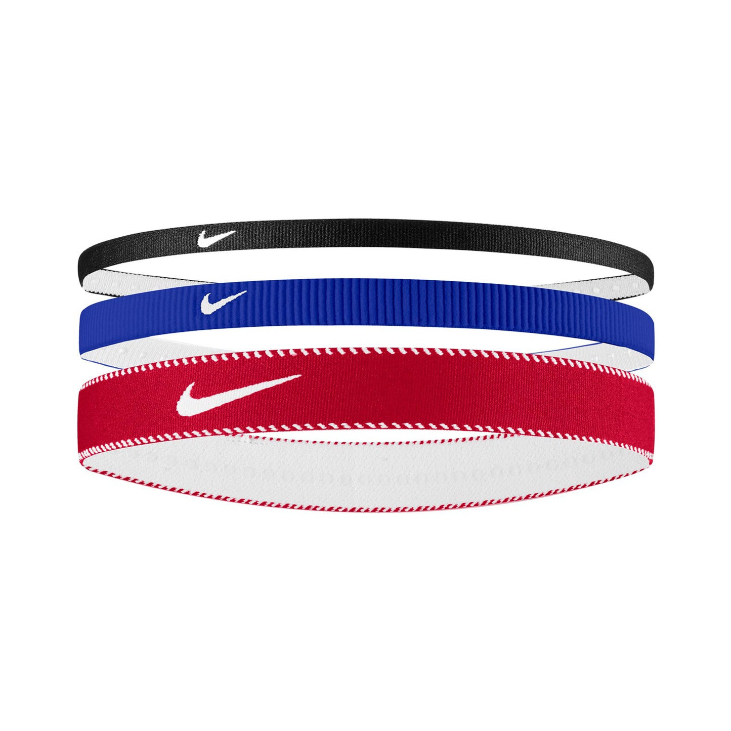 Nike Nike Flex Classic Mixed Cinta Para El Pelo Pack De 3-Azul,Rojo Nike Nike Flex Classic Mixed Cinta Para El Pelo Pack De 3-Azul,Rojo