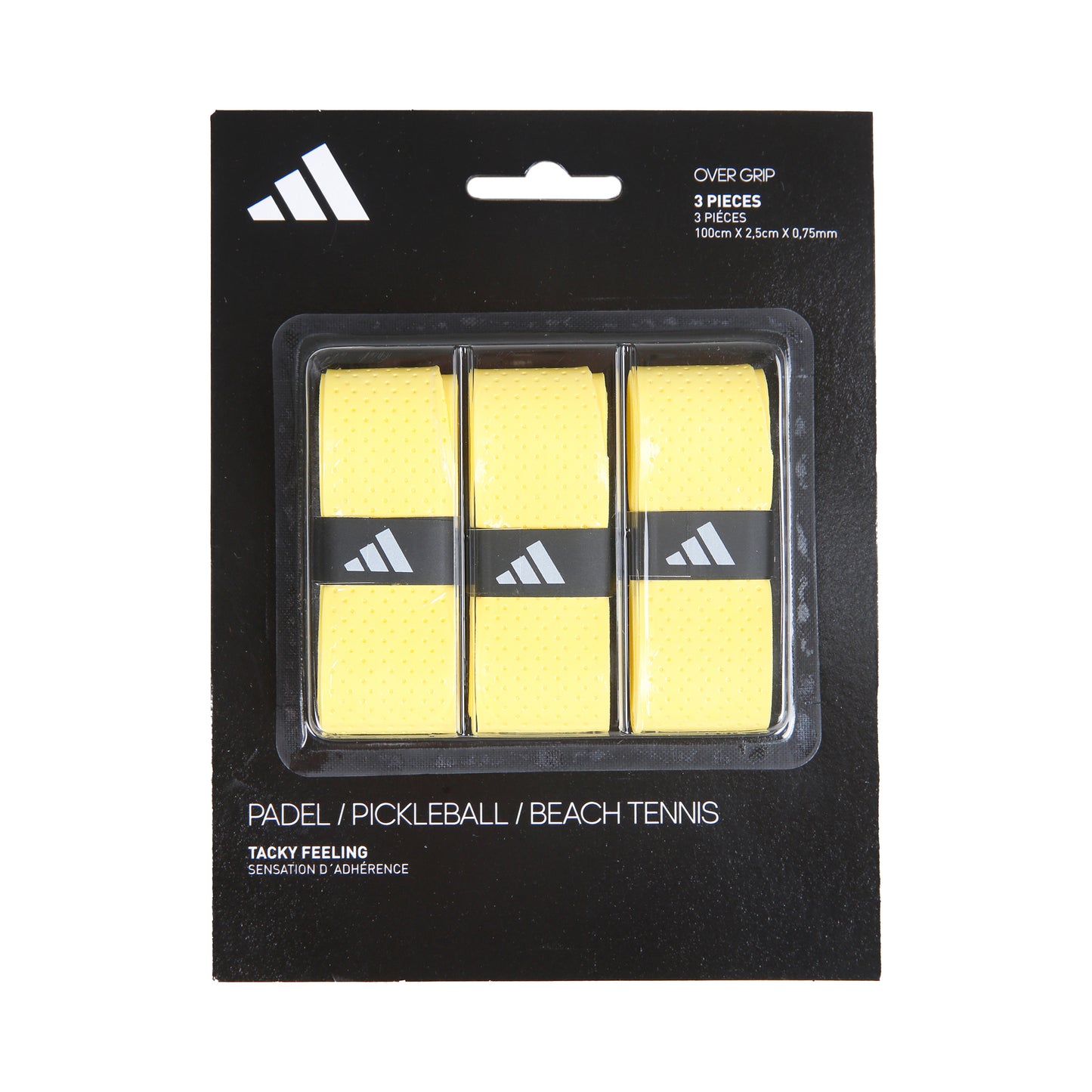 adidas Padel Overgrip Pack De 3-Amarillo adidas Padel Overgrip Pack De 3-Amarillo