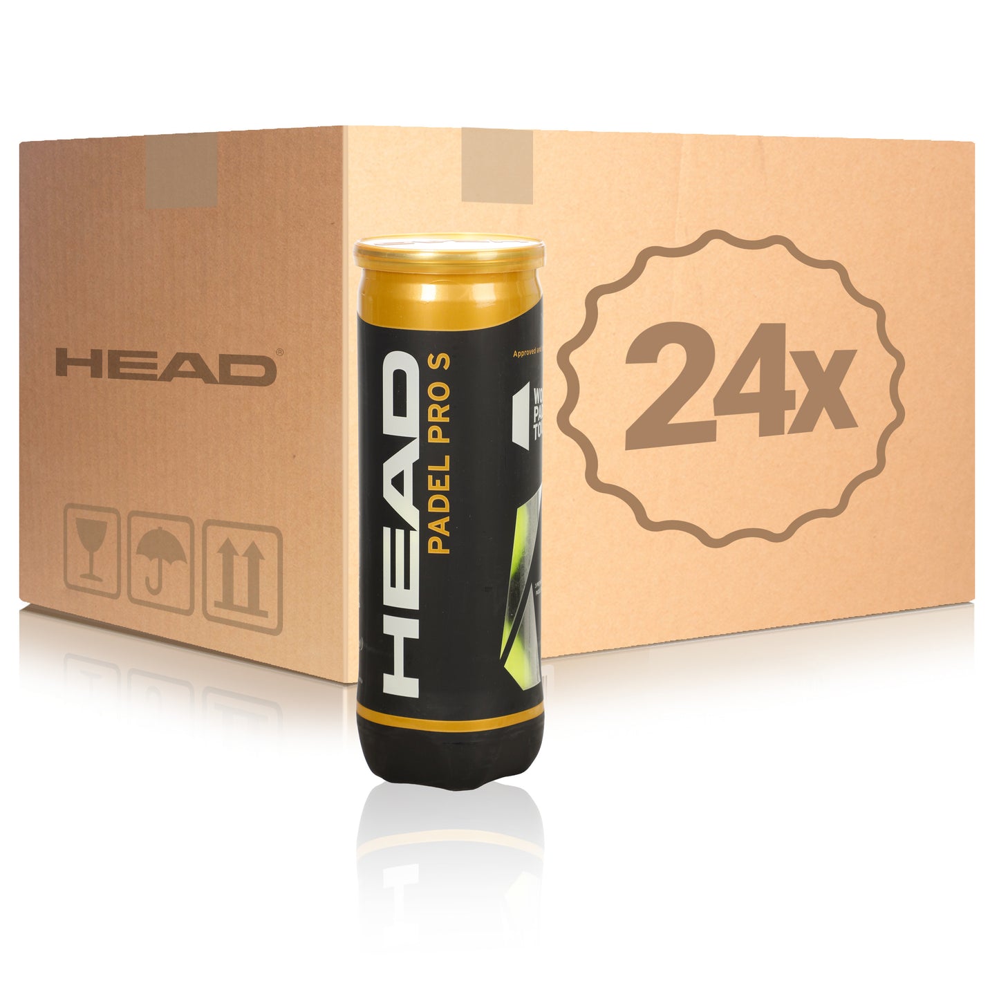 HEAD 24 botes de 3 pelotas Padel Pro S En caja HEAD 24 botes de 3 pelotas Padel Pro S En caja