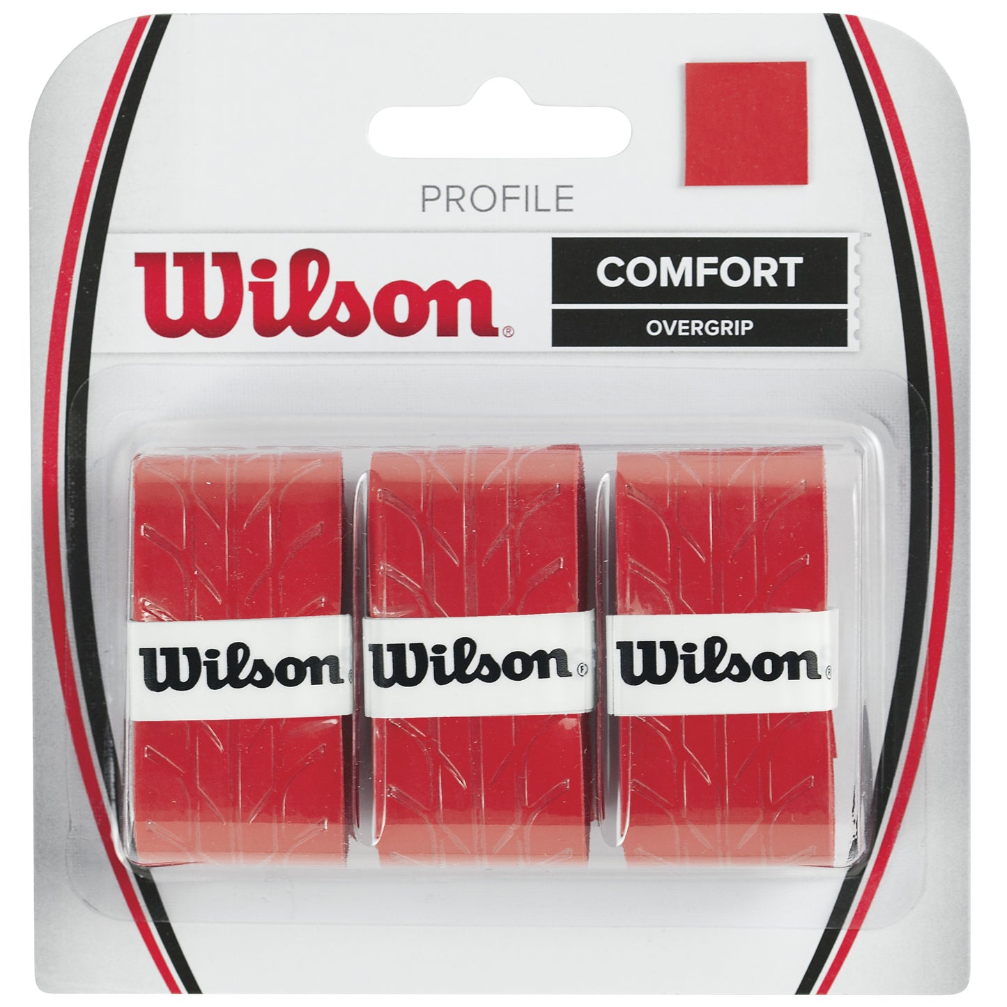 Wilson Profile Overgrip Pack De 3-Rojo Wilson Profile Overgrip Pack De 3-Rojo