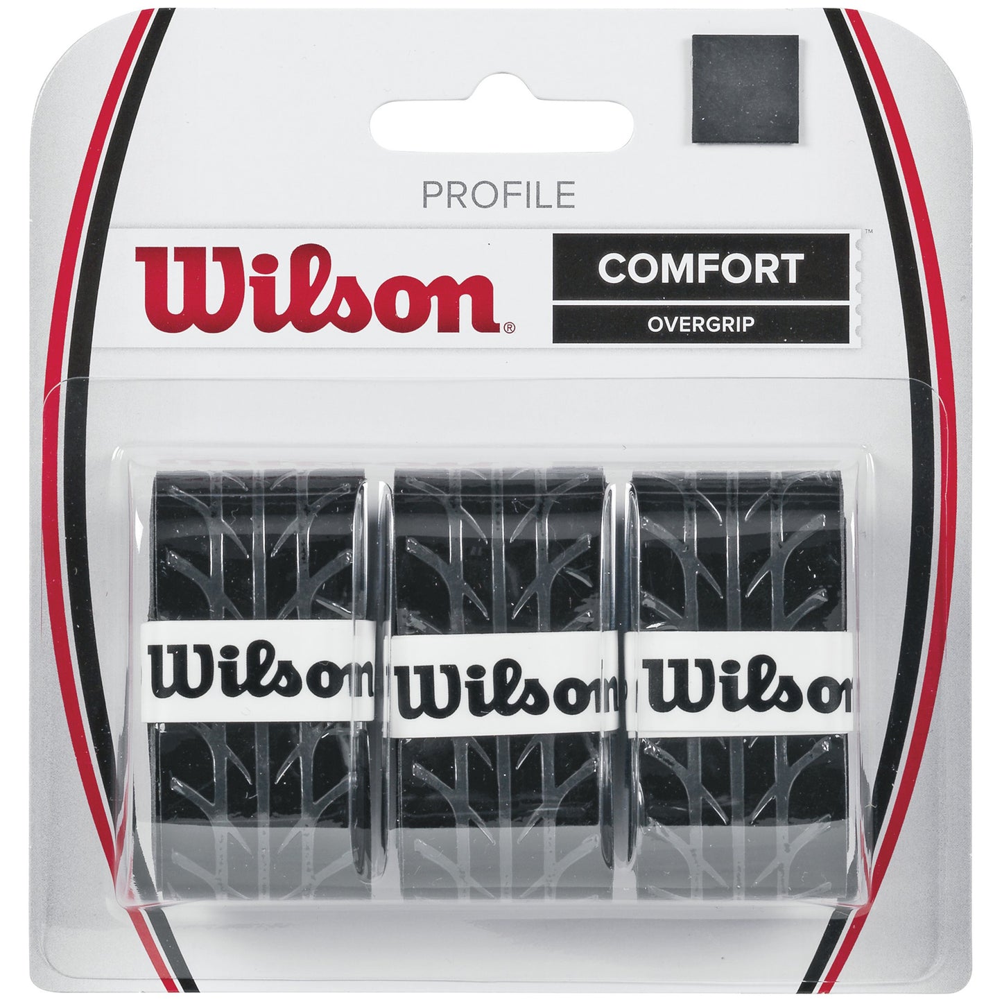 Wilson Profile Overgrip Pack De 3-Negro Wilson Profile Overgrip Pack De 3-Negro