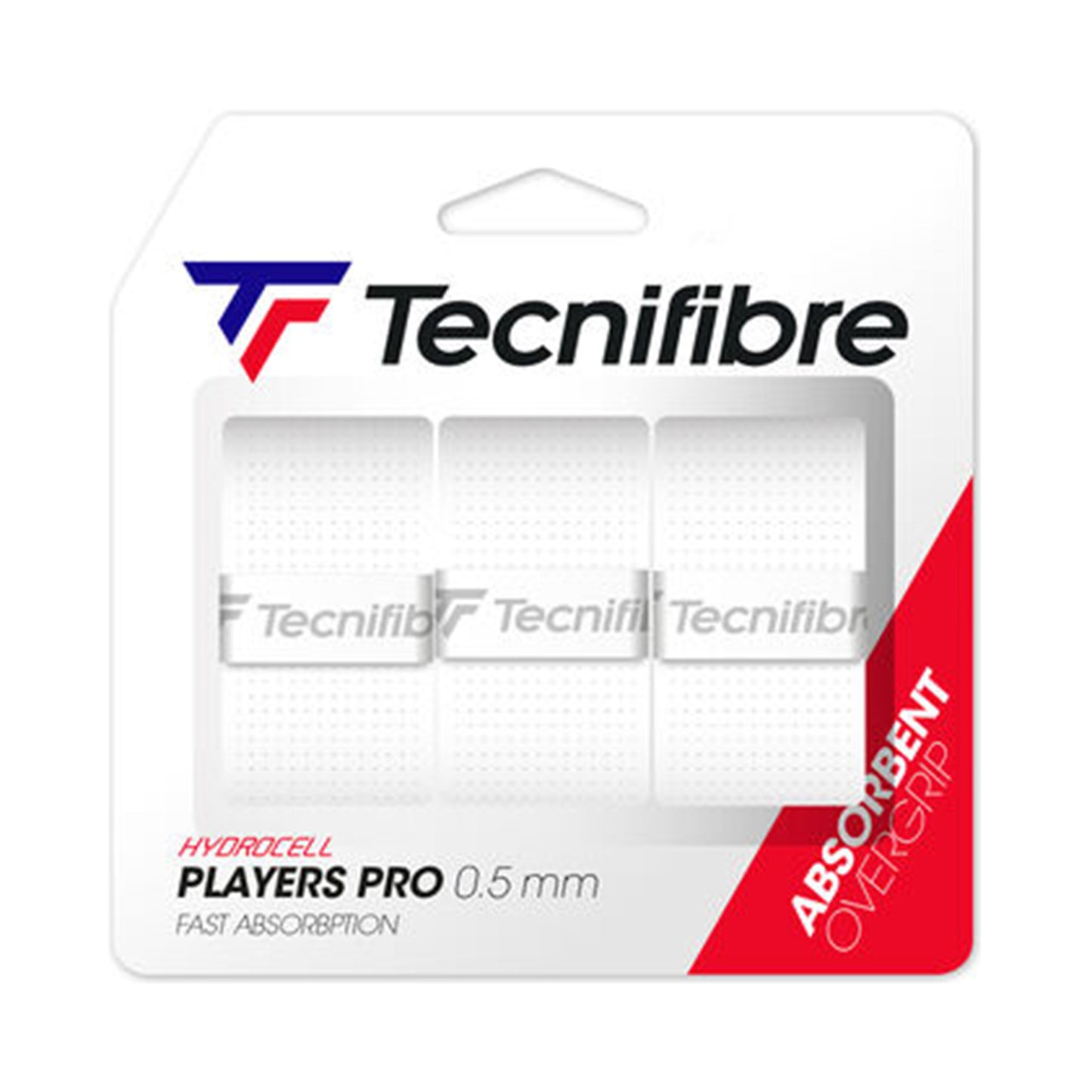 Tecnifibre Players Pro 3er Pack De 3-Blanco Tecnifibre Players Pro 3er Pack De 3-Blanco