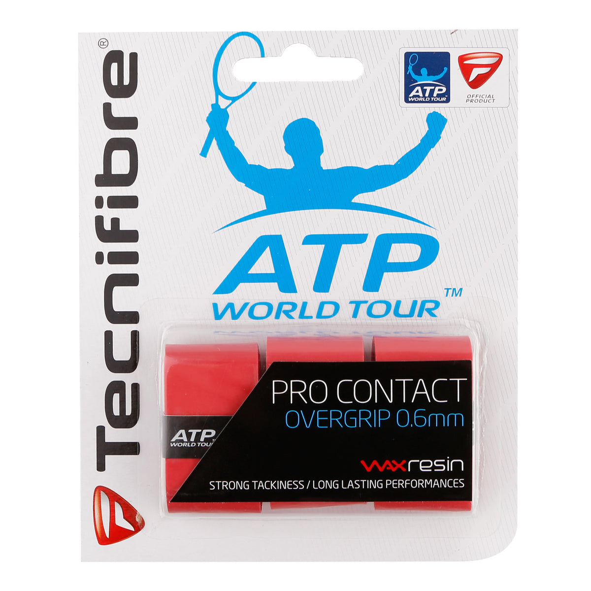 Tecnifibre Contact Pro 3er Pack De 3-Rojo Tecnifibre Contact Pro 3er Pack De 3-Rojo