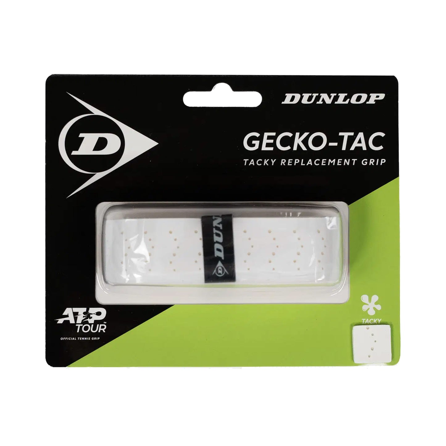 Dunlop Gecko-Tac Replacement Grip Pack de 1 - blanco Dunlop Gecko-Tac Replacement Grip Pack de 1 - blanco