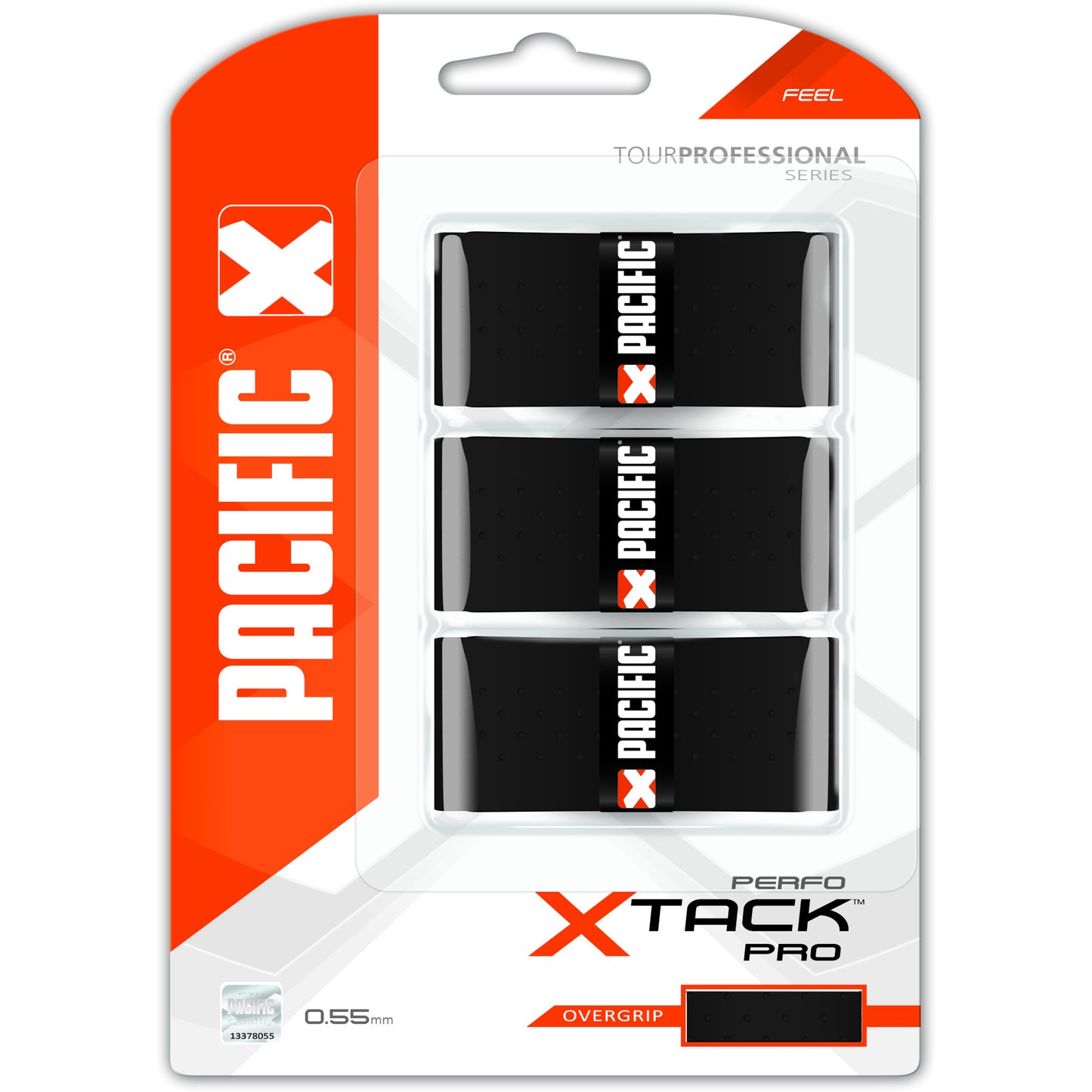 Pacific X Tack Pro Perfo Pack De 3-Negro Pacific X Tack Pro Perfo Pack De 3-Negro