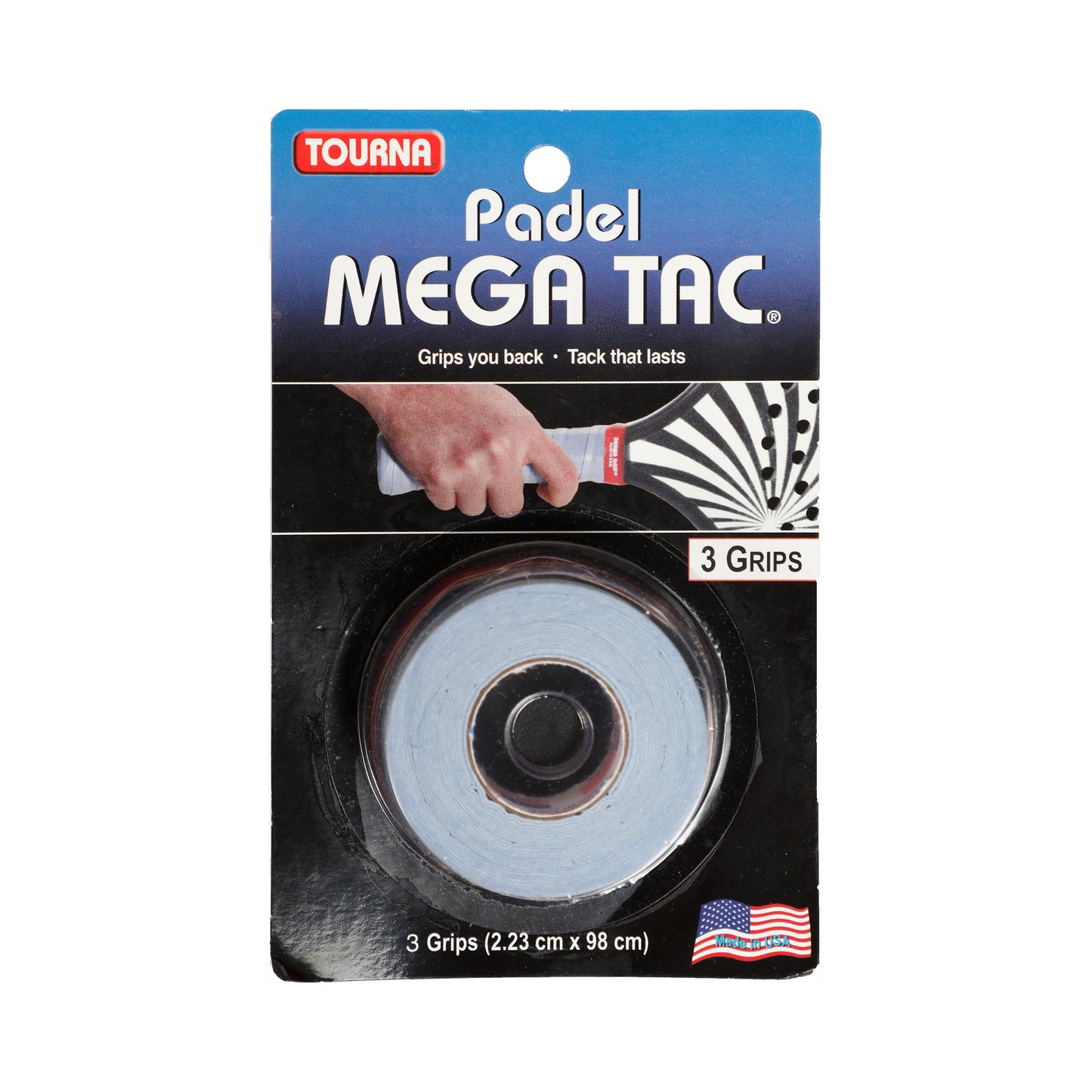 Tourna Padel Mega Tac Pack De 3-Azul Tourna Padel Mega Tac Pack De 3-Azul