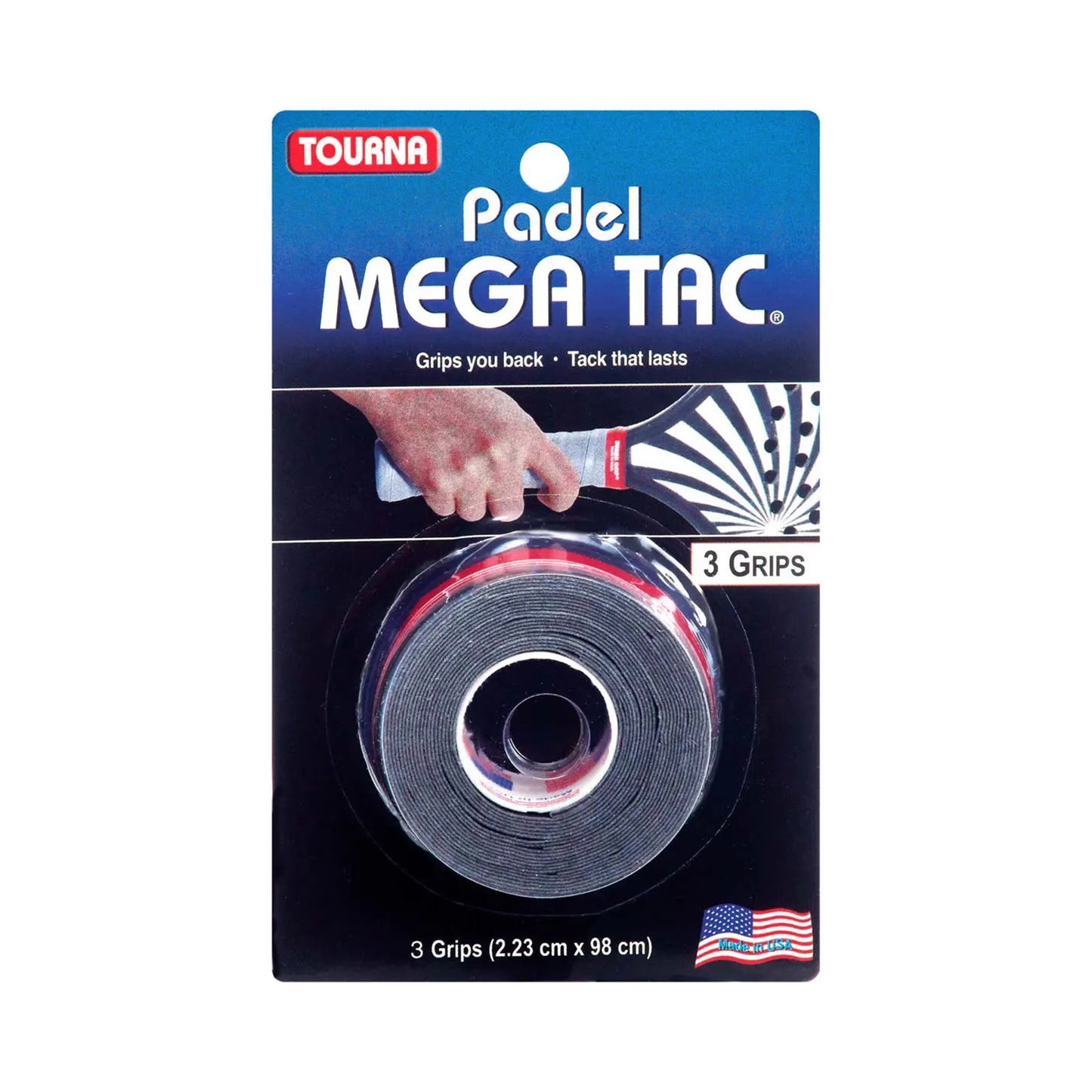 Tourna Padel Mega Tac Pack De 3-Negro Tourna Padel Mega Tac Pack De 3-Negro