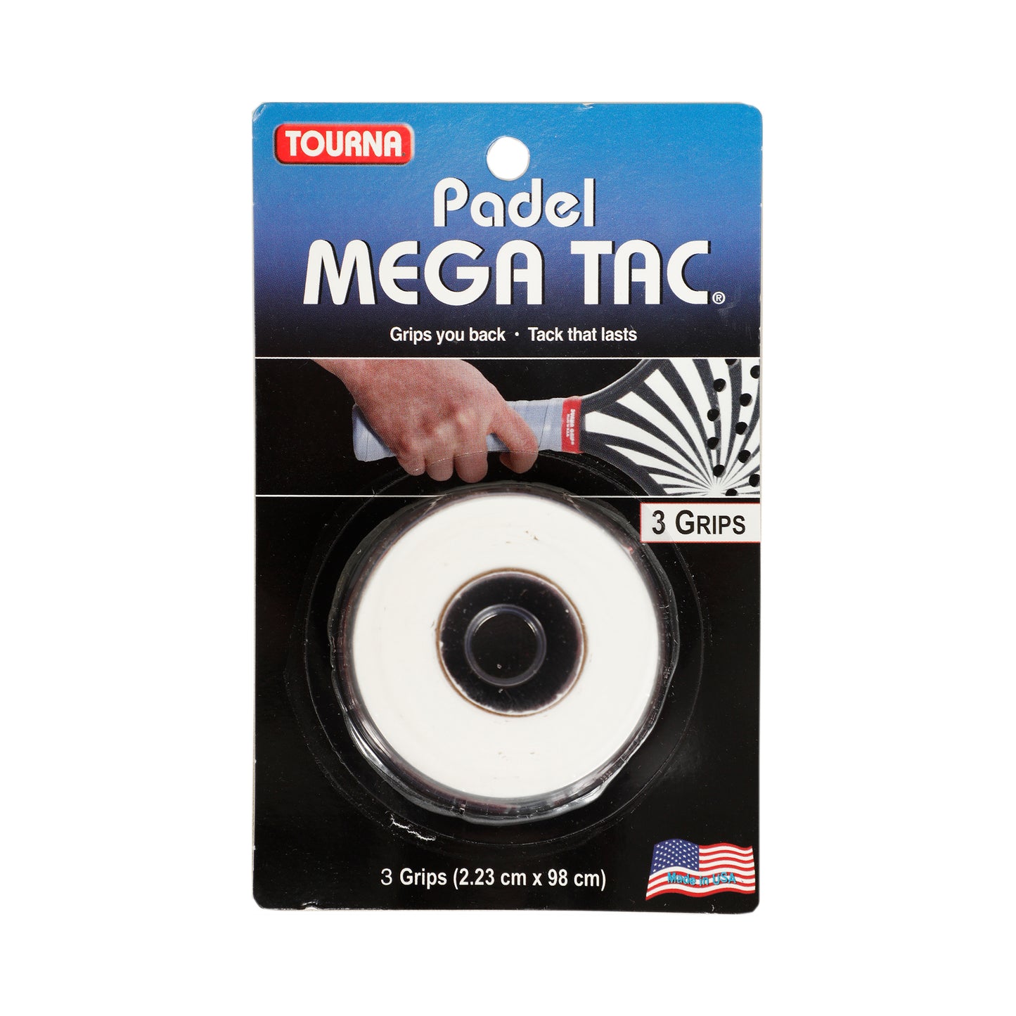 Tourna Padel Mega Tac Pack De 3-Blanco Tourna Padel Mega Tac Pack De 3-Blanco