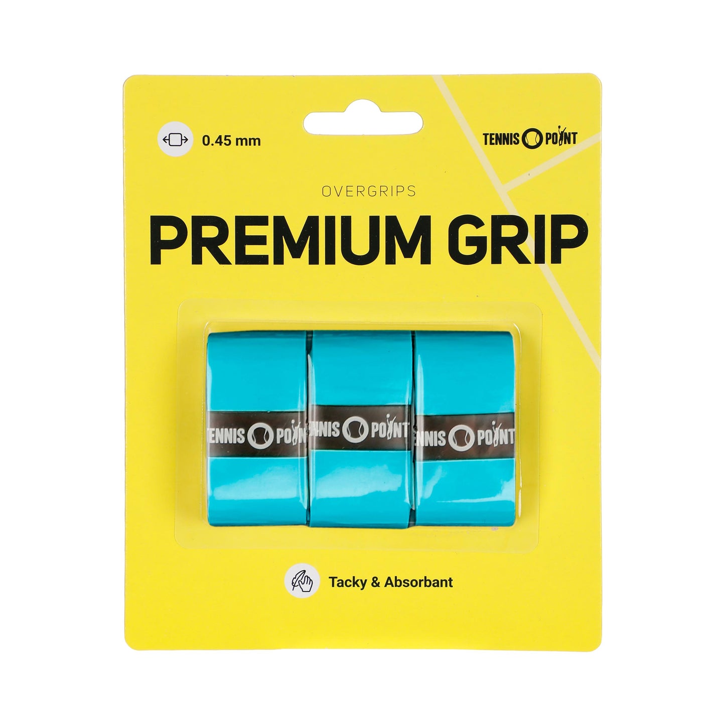 Tennis-Point Premium Grip Pack De 3-Azul Tennis-Point Premium Grip Pack De 3-Azul