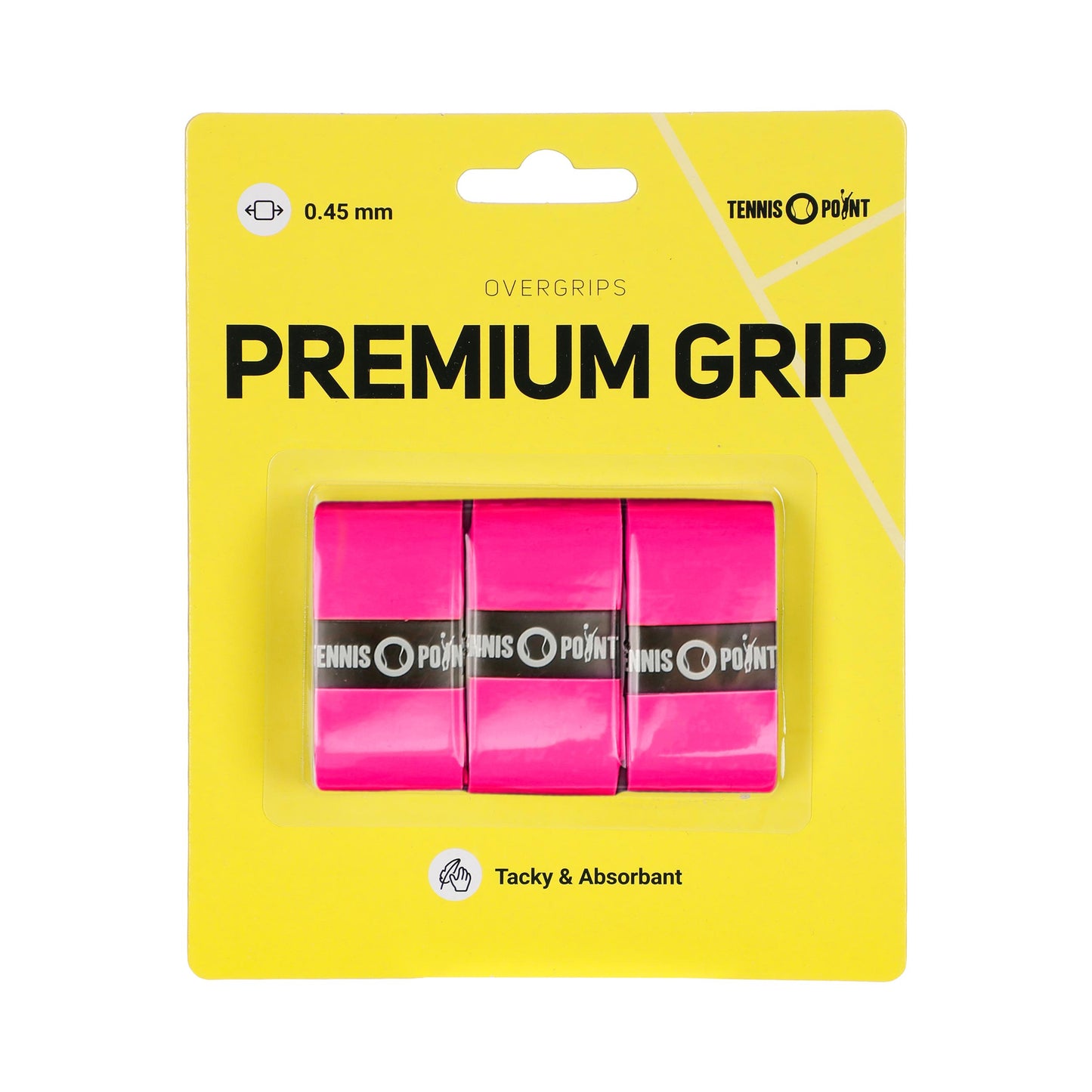 Tennis-Point Premium Grip Pack De 3-Rosa Tennis-Point Premium Grip Pack De 3-Rosa