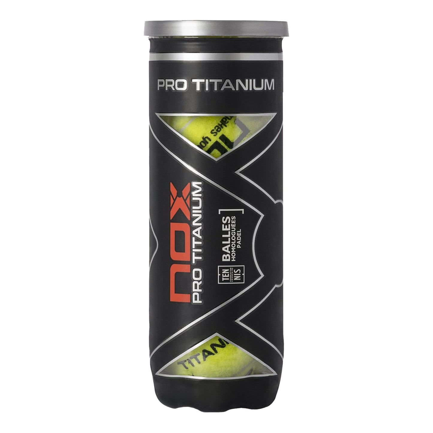 NOX Pro Titanium Bote De 3 Pelotas NOX Pro Titanium Bote De 3 Pelotas
