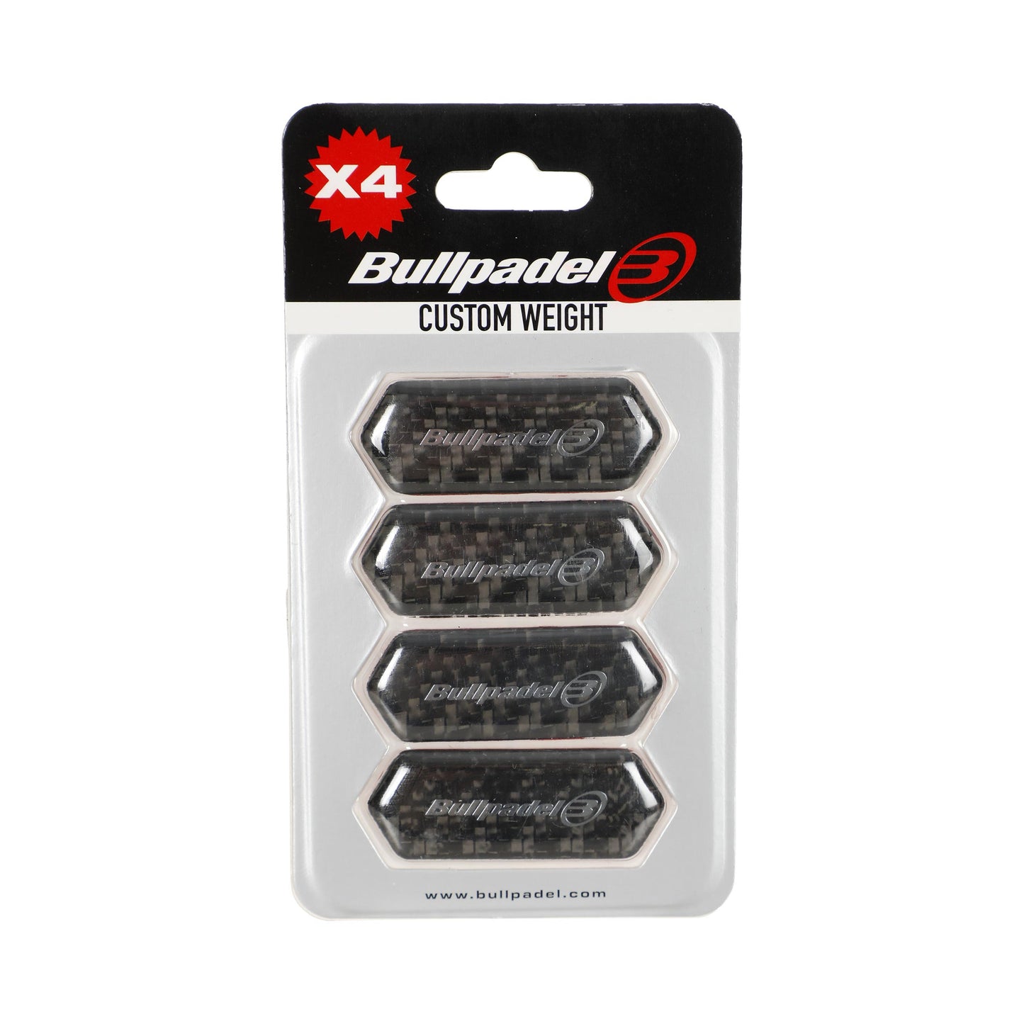 Bullpadel Protector Custom (4x3 gr.) Cinta de plomo - negro Bullpadel Protector Custom (4x3 gr.) Cinta de plomo - negro