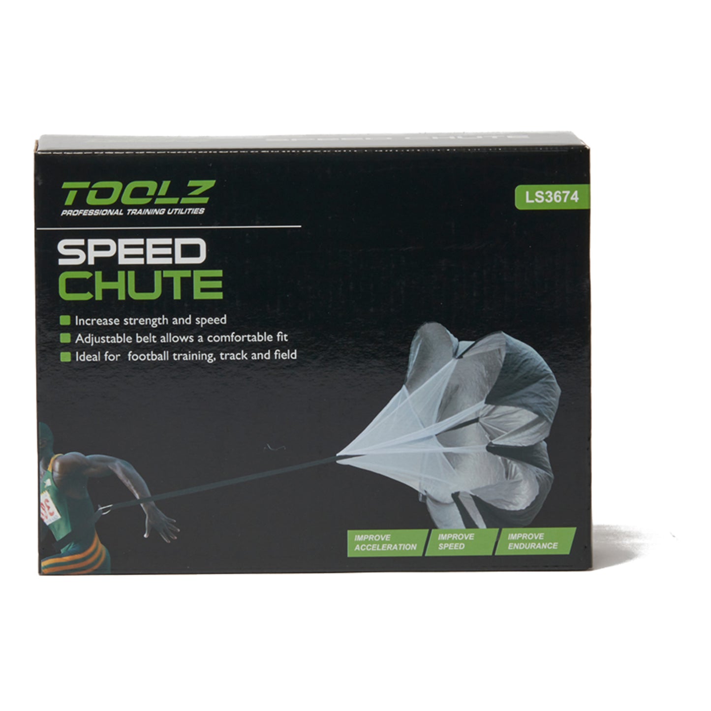 TOOLZ Speed Chute Aparato De Entrenamiento-Negro TOOLZ Speed Chute Aparato De Entrenamiento-Negro