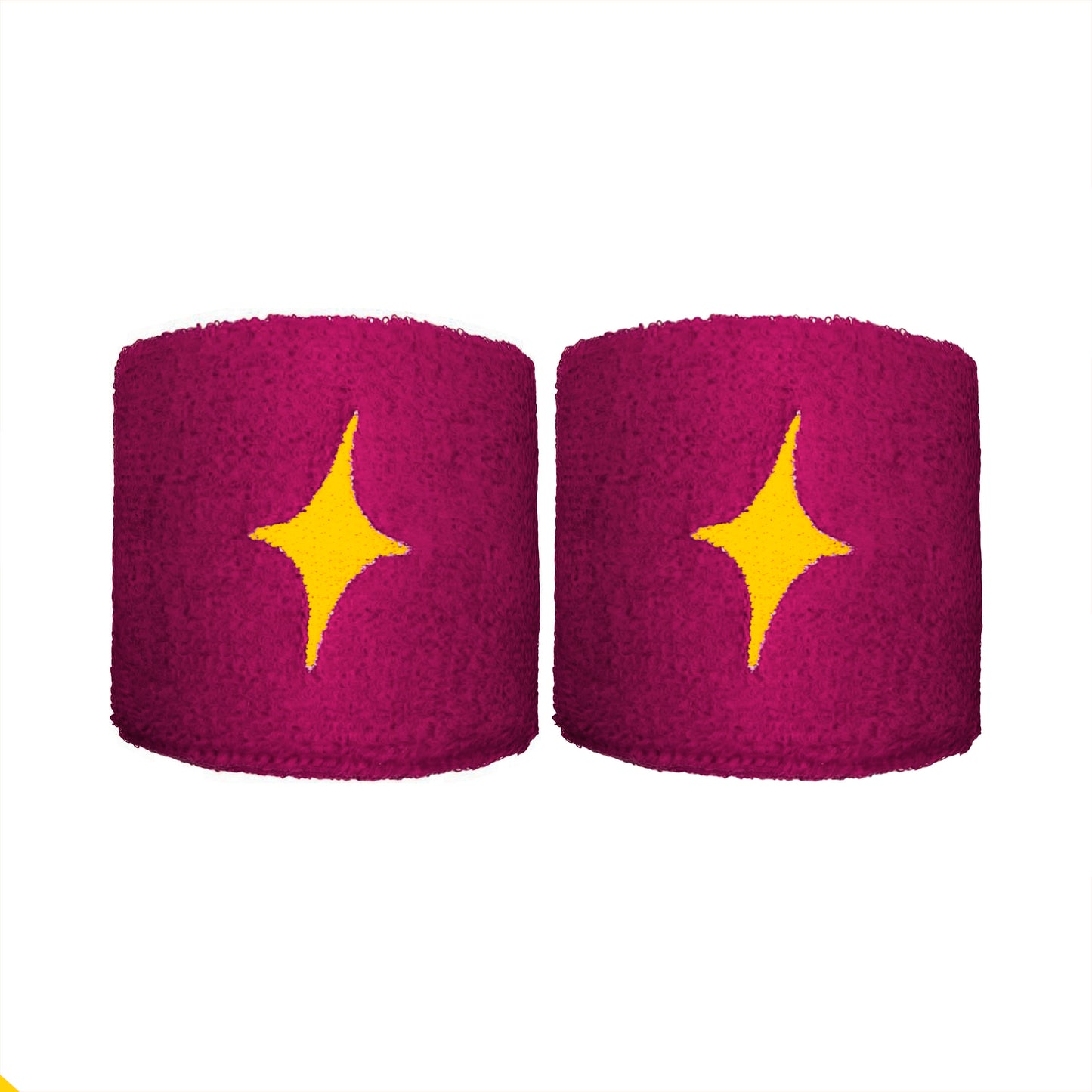 Starvie Cinta para sudor Pack de 2 corto - lila, amarillo Starvie Cinta para sudor Pack de 2 corto - lila, amarillo