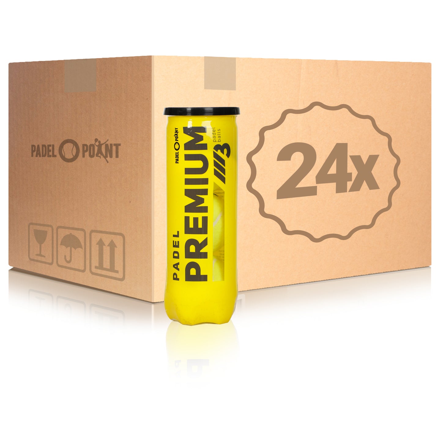 Padel-Point 24 botes de 3 pelotas Premium Ball En caja Padel-Point 24 botes de 3 pelotas Premium Ball En caja