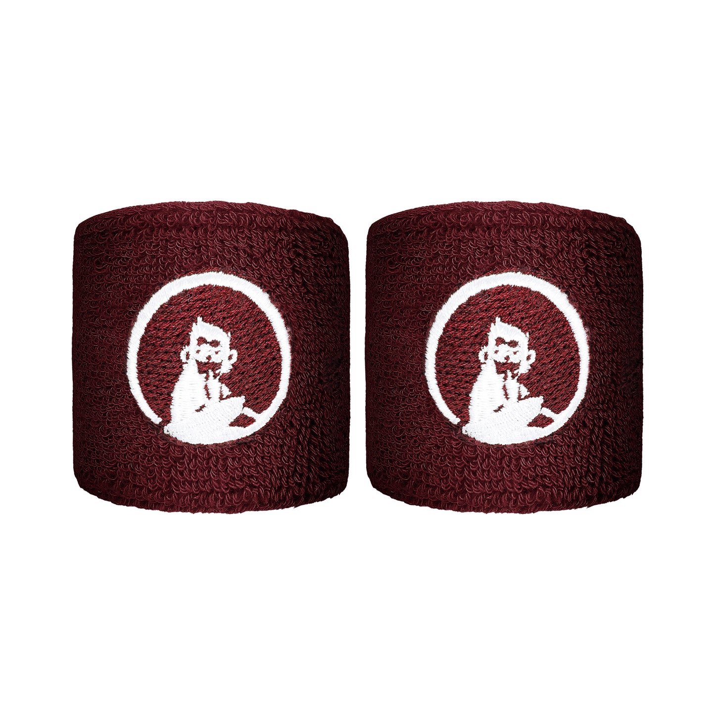 Quiet Please Cinta para sudor Pack de 2 corto - rojo vino Quiet Please Cinta para sudor Pack de 2 corto - rojo vino