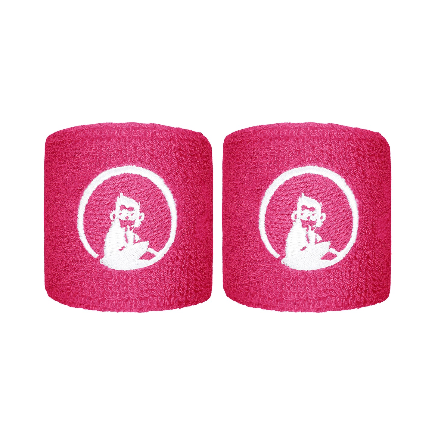 Quiet Please Cinta para sudor Pack de 2 corto - rosa Quiet Please Cinta para sudor Pack de 2 corto - rosa