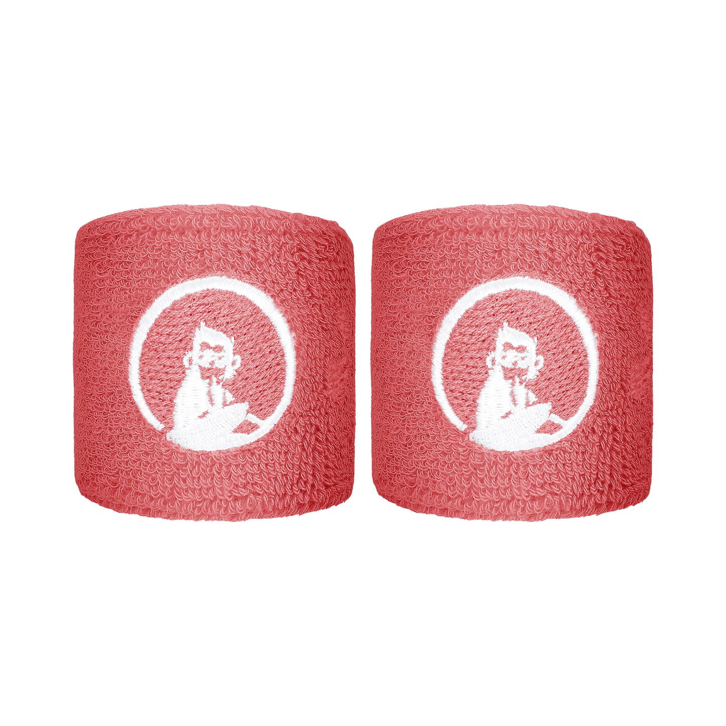 Quiet Please Cinta para sudor Pack de 2 corto - coral, blanco Quiet Please Cinta para sudor Pack de 2 corto - coral, blanco