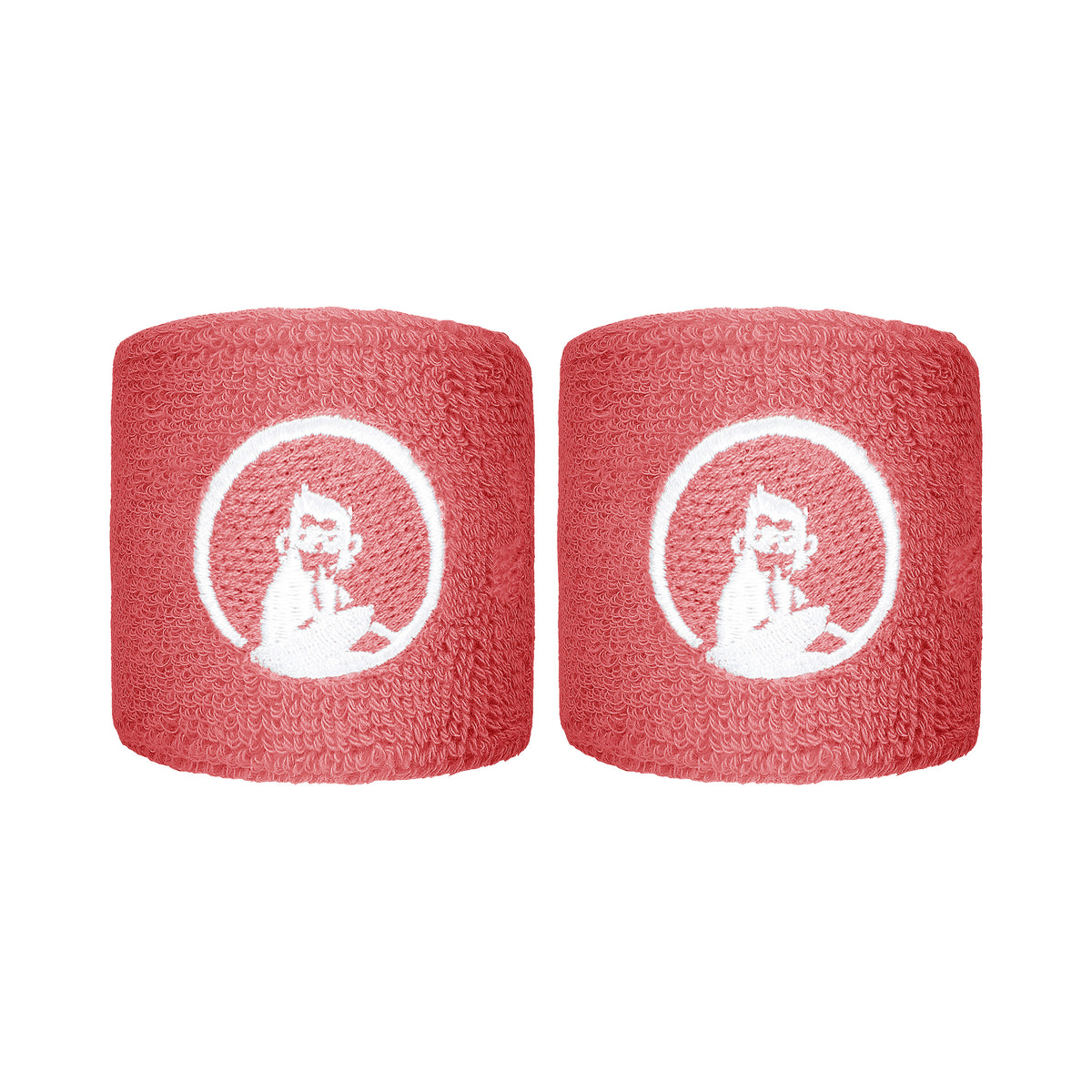Quiet Please Cinta para sudor Pack de 2 corto - coral, blanco Quiet Please Cinta para sudor Pack de 2 corto - coral, blanco
