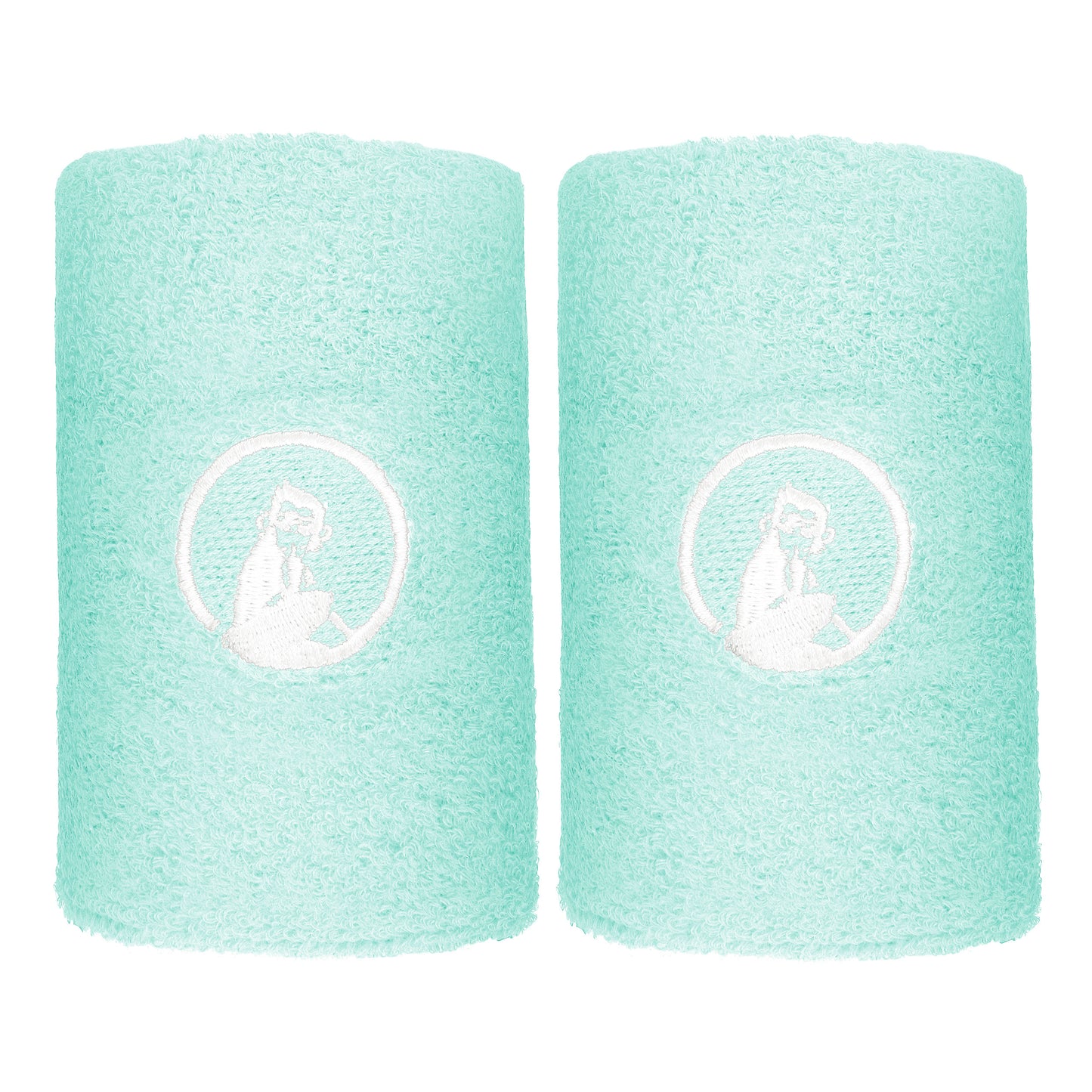 Quiet Please Cinta para sudor Pack de 2 largo - turquesa, blanco Quiet Please Cinta para sudor Pack de 2 largo - turquesa, blanco