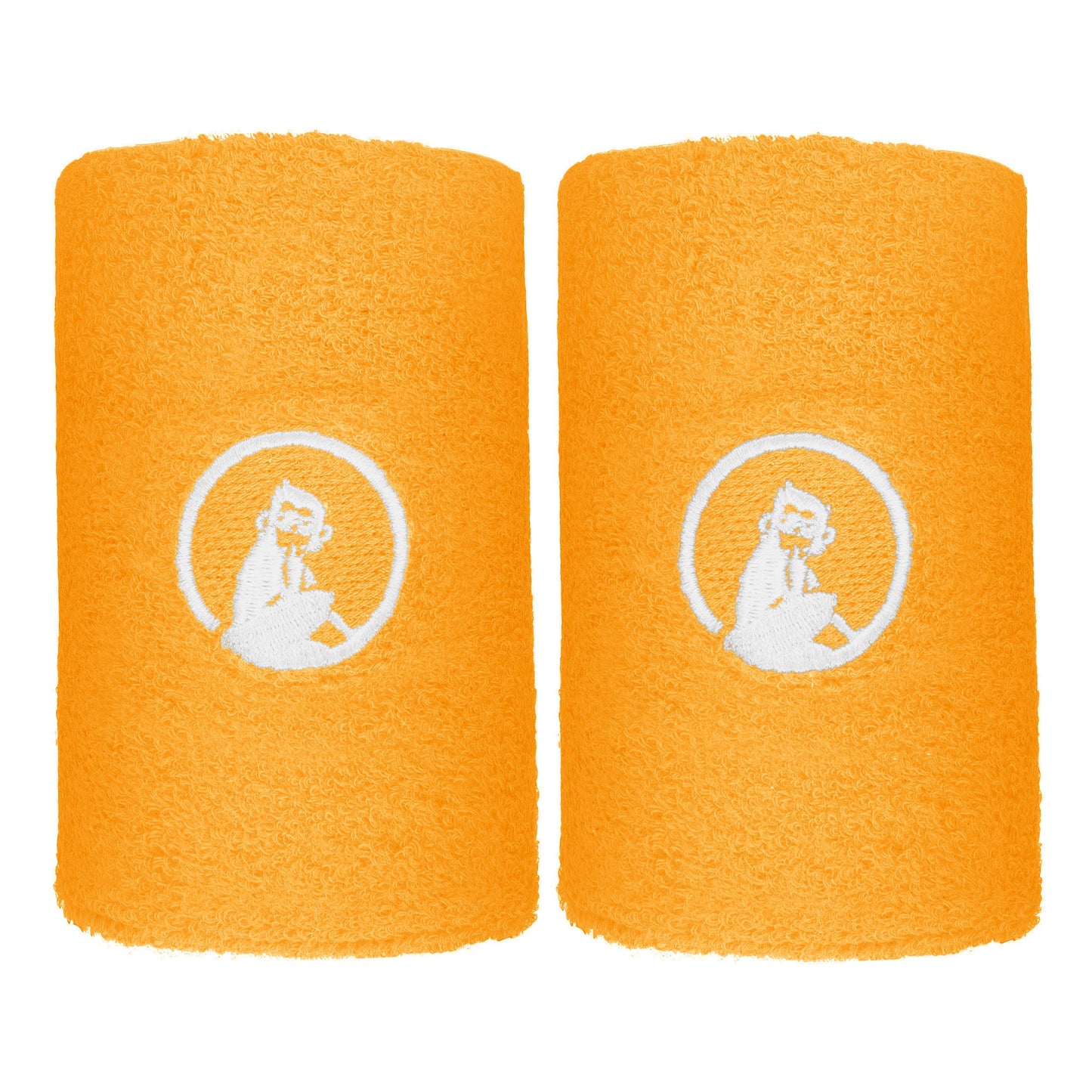 Quiet Please Glow Cinta para sudor Pack de 2 largo - naranja, blanco Quiet Please Glow Cinta para sudor Pack de 2 largo - naranja, blanco