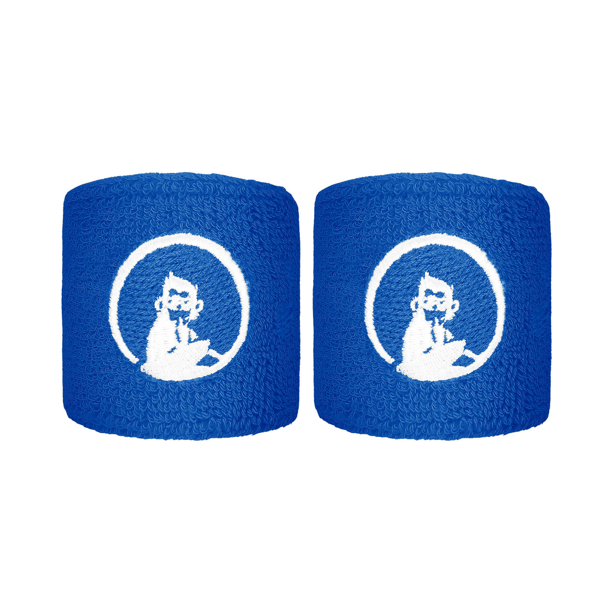 Quiet Please Cinta para sudor Pack de 2 corto - azul, blanco Quiet Please Cinta para sudor Pack de 2 corto - azul, blanco