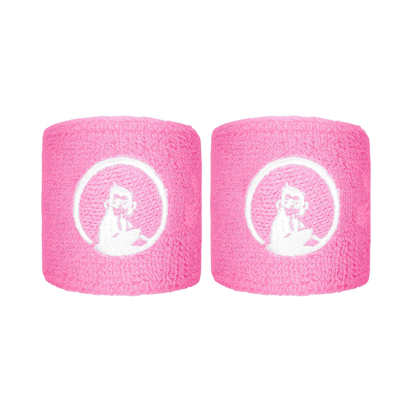Quiet Please Cinta para sudor Pack de 2 corto - rosa, blanco Quiet Please Cinta para sudor Pack de 2 corto - rosa, blanco