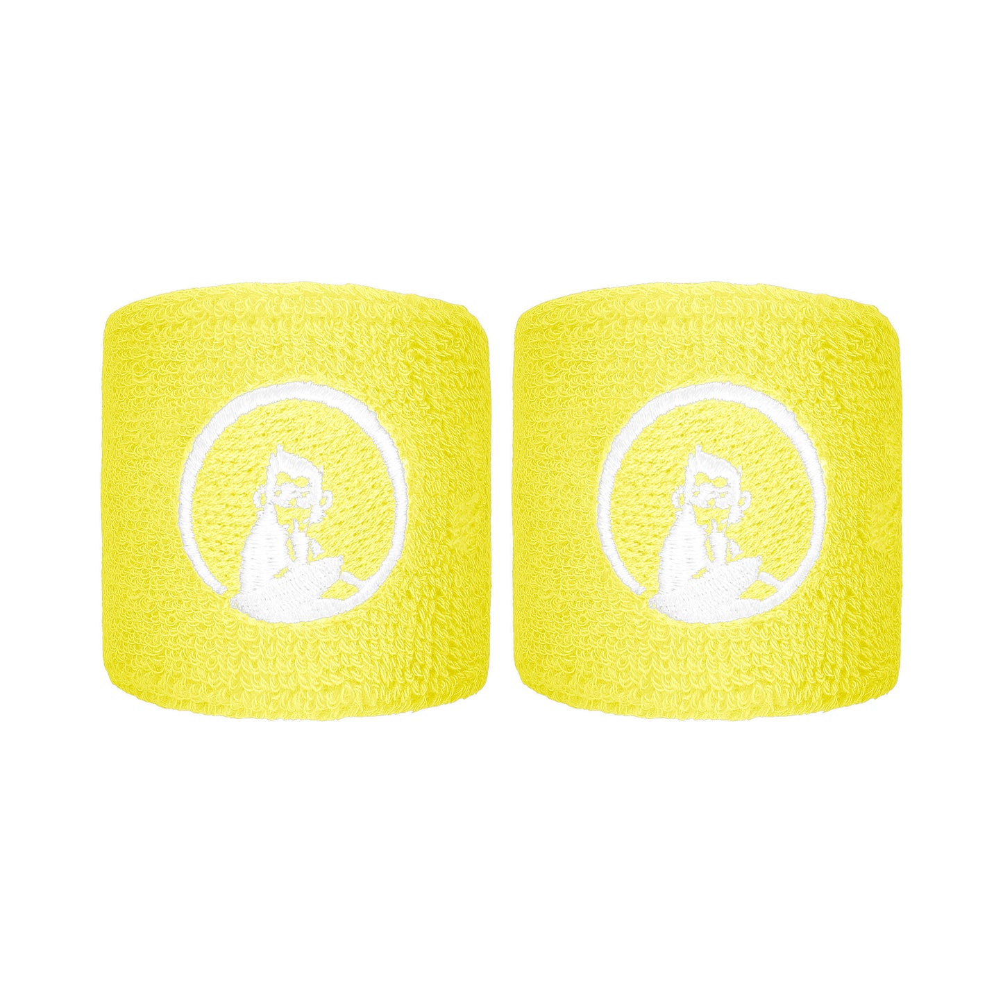 Quiet Please Cinta para sudor Pack de 2 corto - amarillo, blanco Quiet Please Cinta para sudor Pack de 2 corto - amarillo, blanco