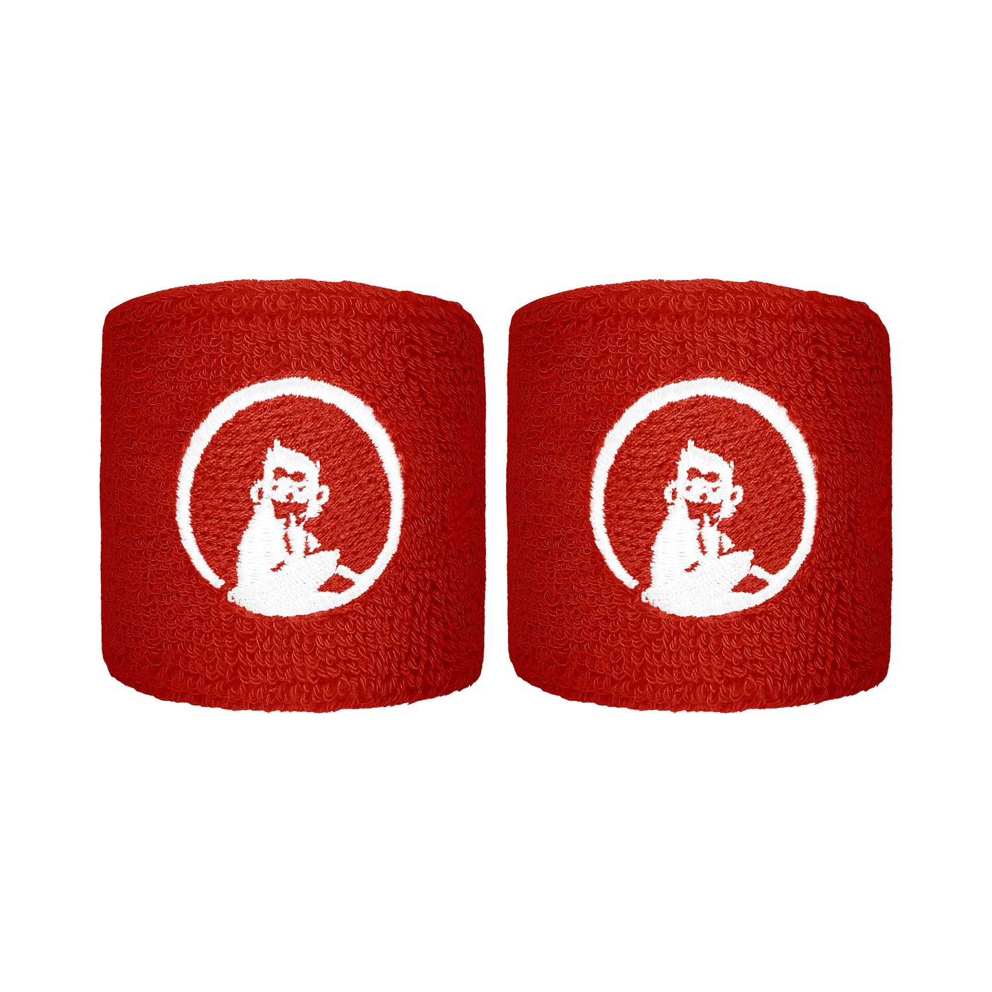 Quiet Please Cinta para sudor Pack de 2 corto - rojo, blanco Quiet Please Cinta para sudor Pack de 2 corto - rojo, blanco