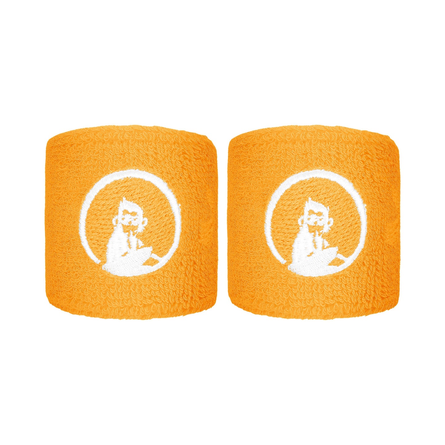 Quiet Please Glow Cinta para sudor Pack de 2 corto - naranja Quiet Please Glow Cinta para sudor Pack de 2 corto - naranja