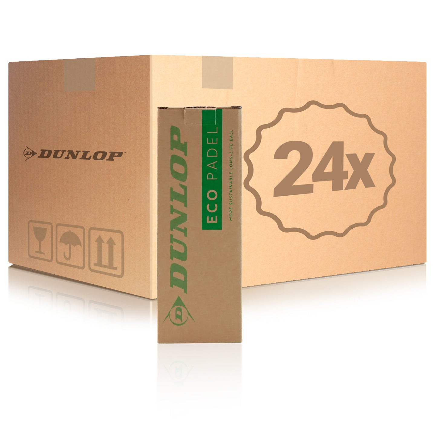 Dunlop 24 botes de 3 pelotas Eco Padel Dunlop 24 botes de 3 pelotas Eco Padel