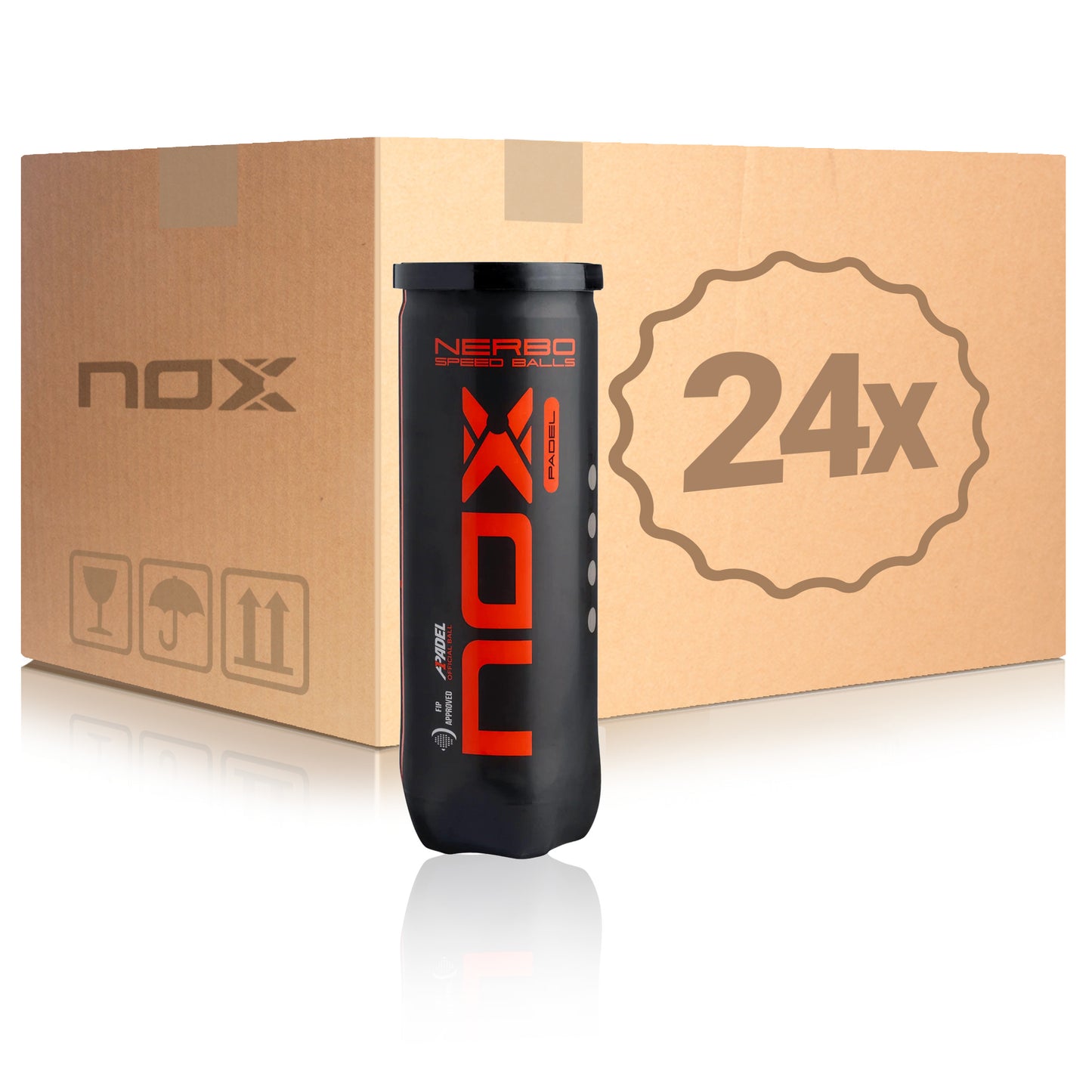 NOX 24 botes de 3 pelotas Nebro En caja NOX 24 botes de 3 pelotas Nebro En caja
