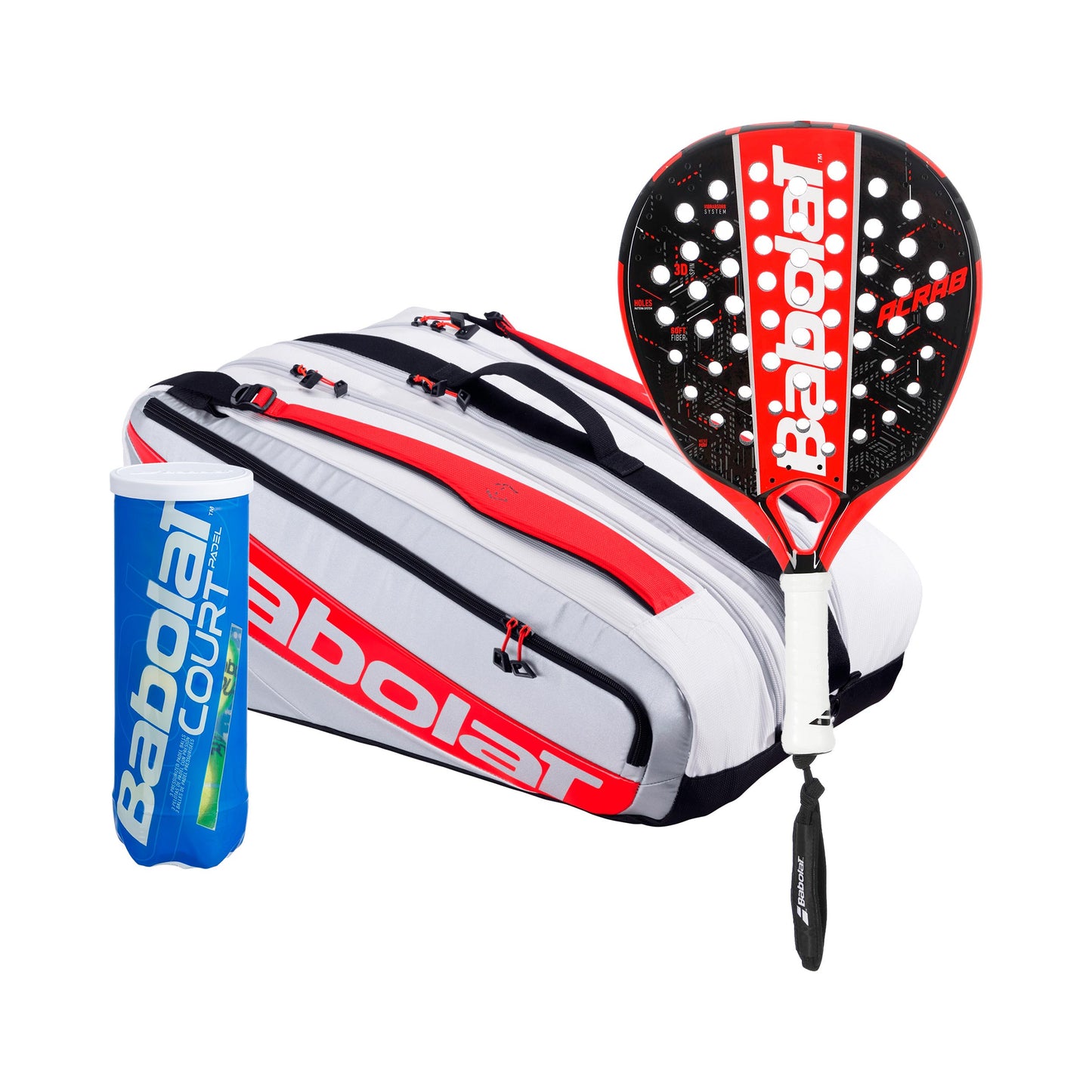 Babolat Pack de 3 ACRAB Más raquetera, Más tubo de pelotas Babolat Pack de 3 ACRAB Más raquetera, Más tubo de pelotas