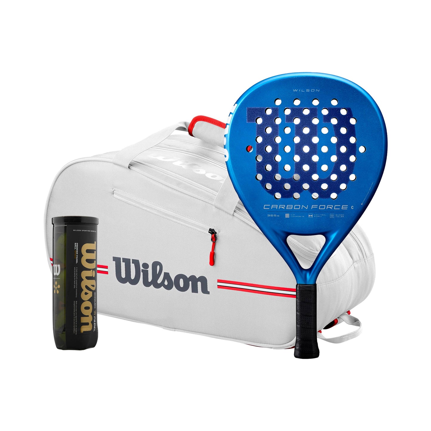 Wilson Pack de 3 Carbon Force C Más raquetera, Más tubo de pelotas Wilson Pack de 3 Carbon Force C Más raquetera, Más tubo de pelotas