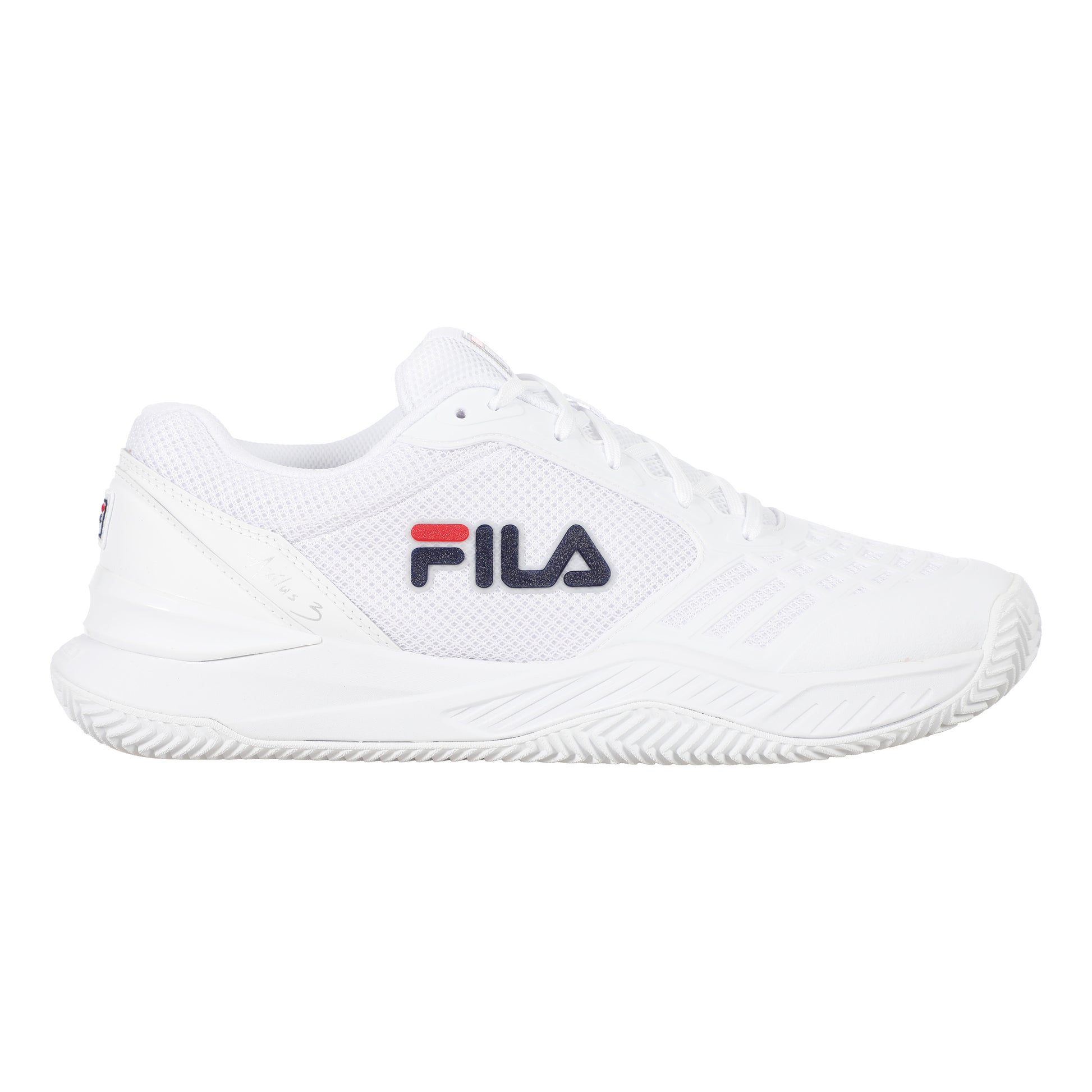 Fila Axilus 3 Zapatilla Tierra Batida Mujeres-Blanco,Azul Oscuro