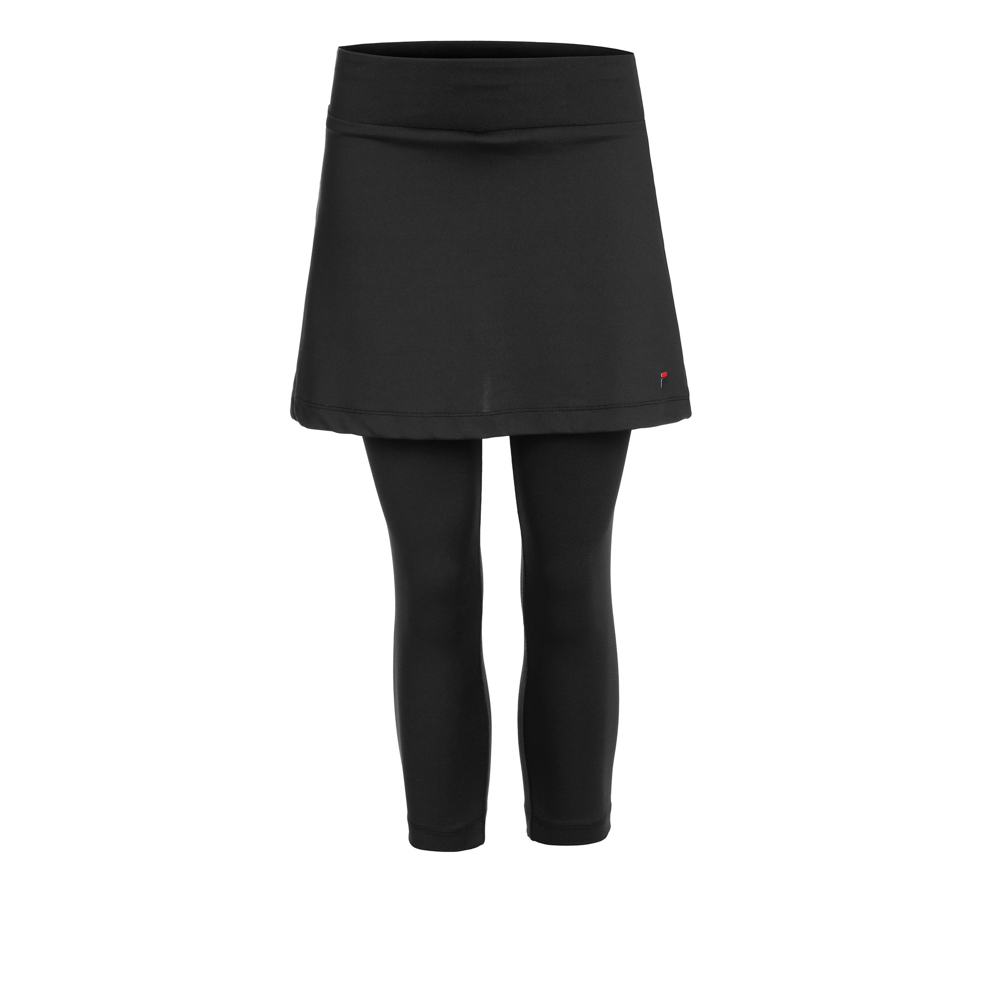 Fila Sina Falda Con Malla Mujeres-Negro,Rojo