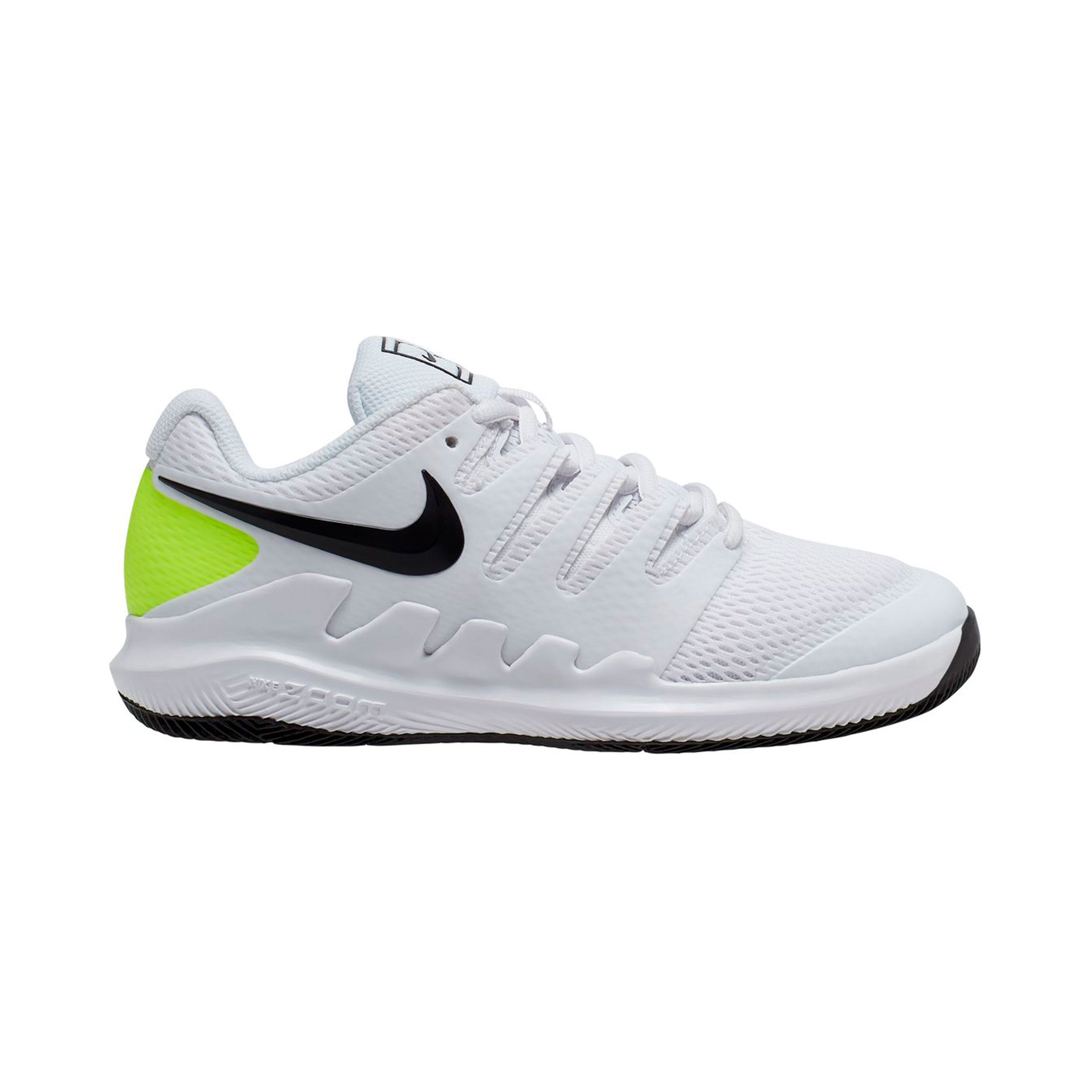 Nike Vapor X Zapatilla todas las superficies Niños-blanco, verde neón