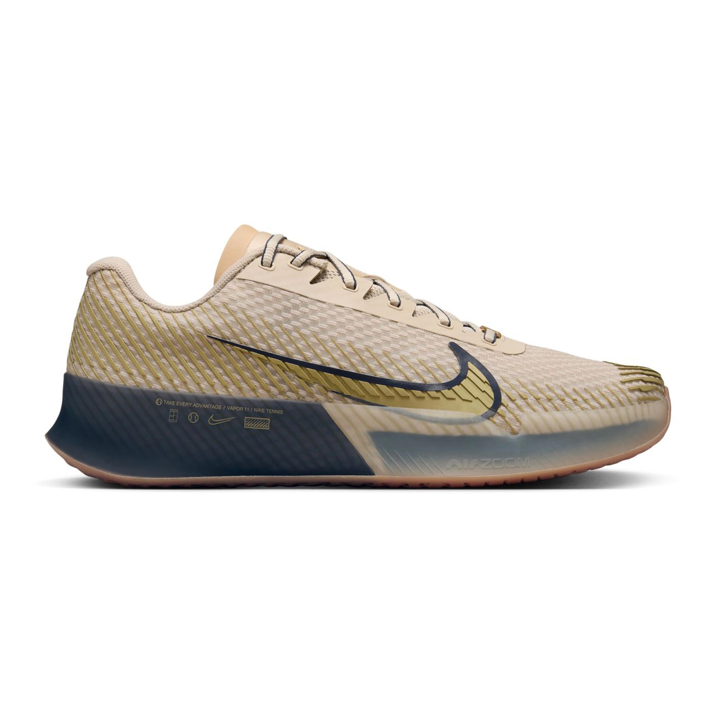 Nike Air Zoom Vapor 11 Premium Zapatilla Todas Las Superficies Hombres-Beige,Azul Oscuro