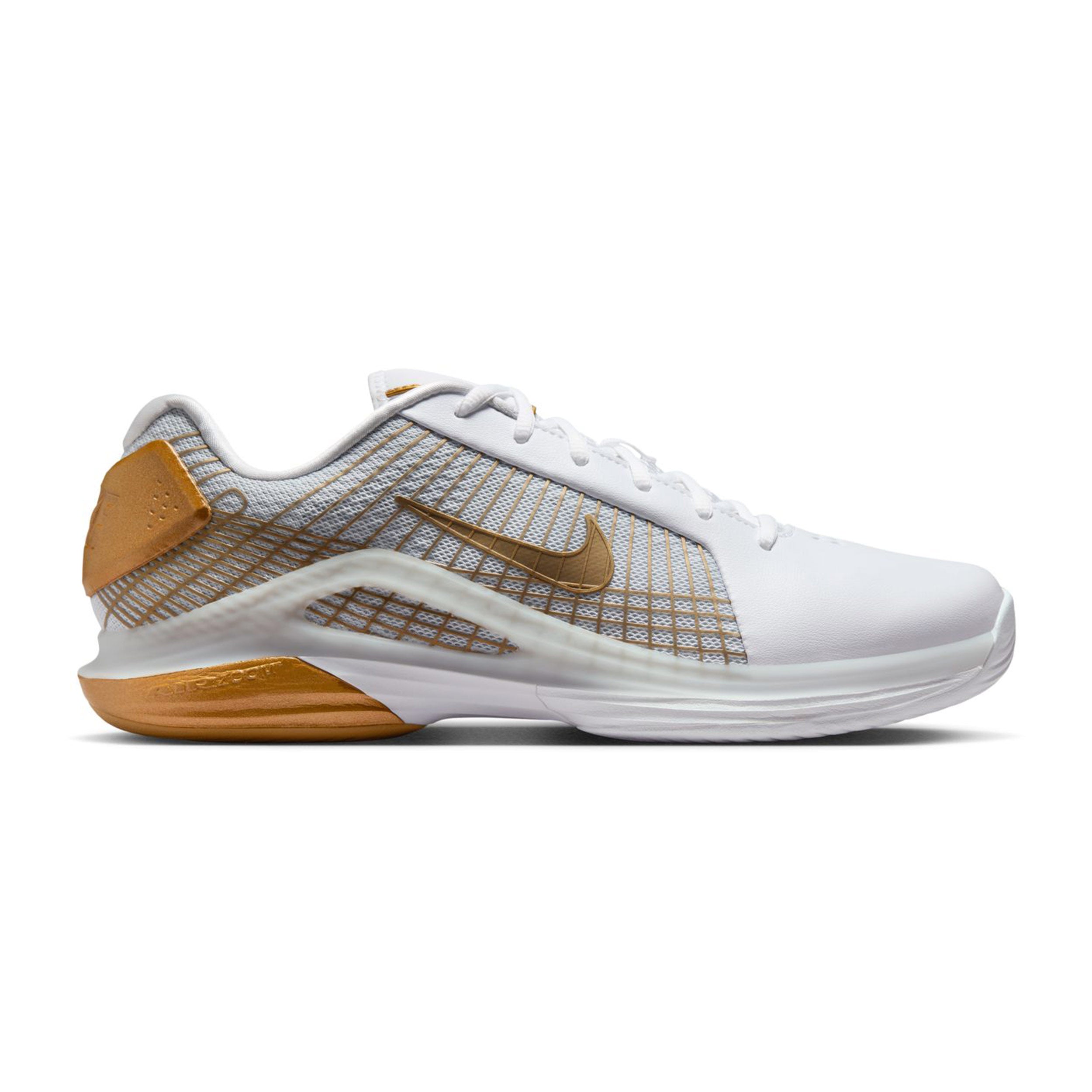 Nike Vapor 12 Hypersmash Zapatilla todas las superficies Hombres - blanco, dorado