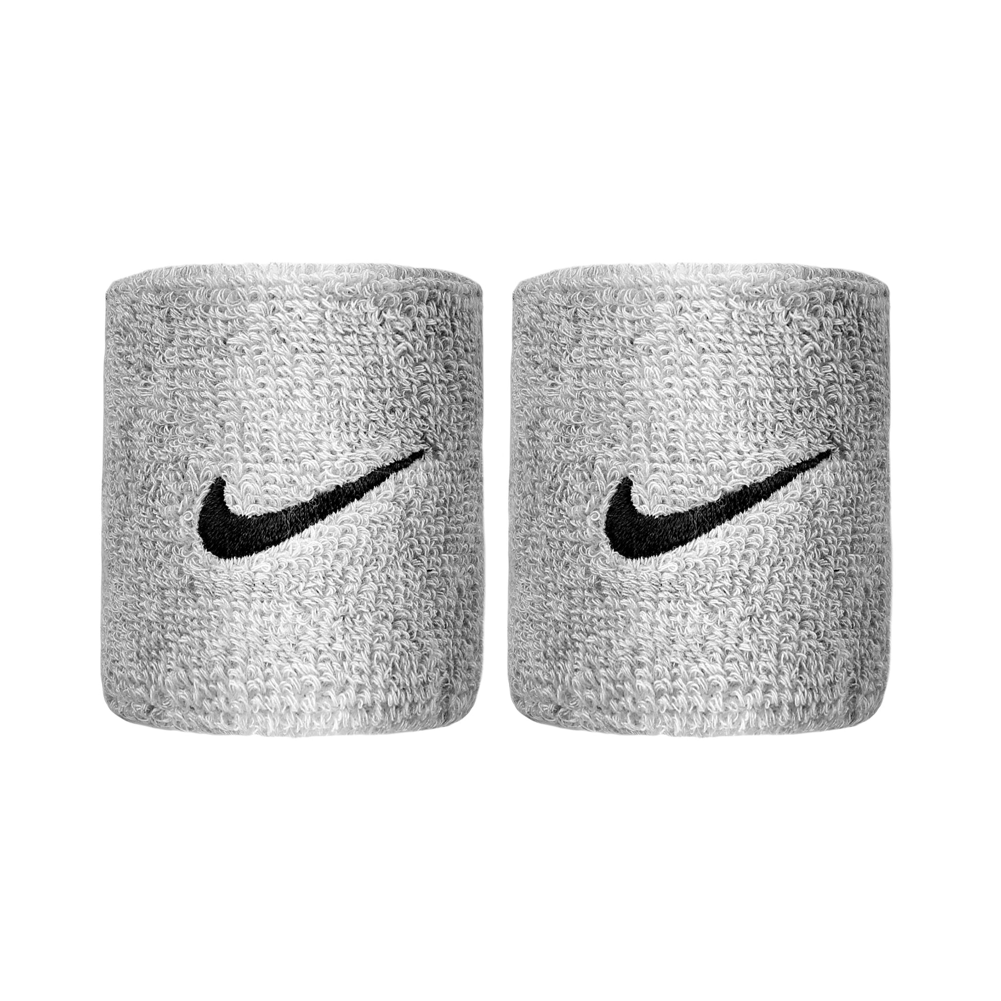 Nike Swoosh Cinta para sudor Pack de 2 corto - gris claro, negro