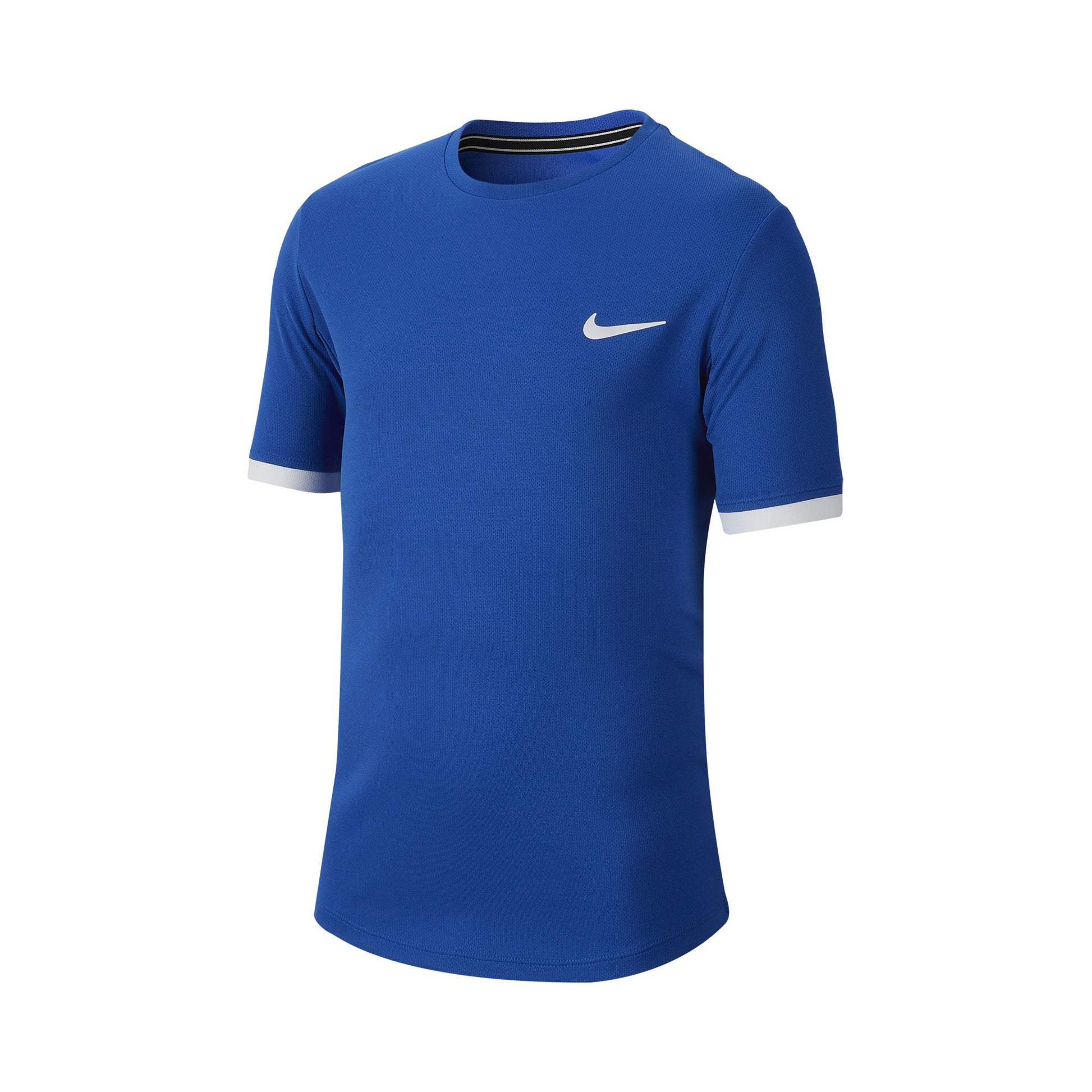 Nike Court Dry Camiseta de manga corta Chicos - azul, blanco