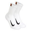 Court Multiplier Cushioned Calcetines De Tenis Pack De 2-Blanco,Negro