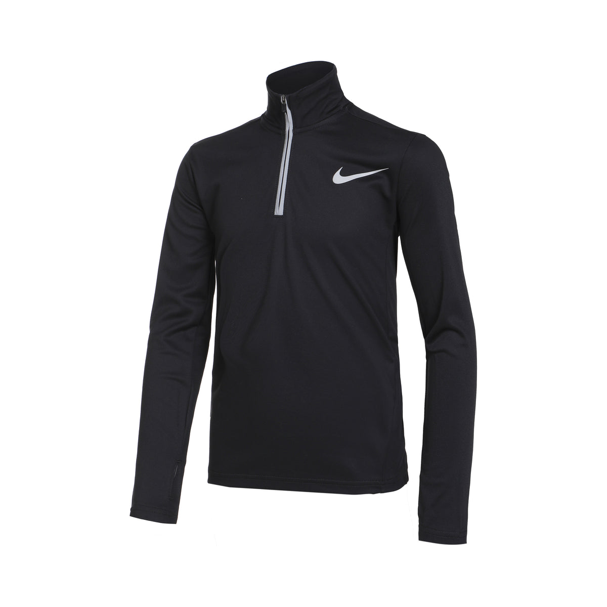 Nike Dri-Fit Poly+ 1/4 Zip Camiseta de manga larga Chicos - negro,