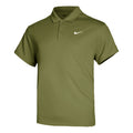 Dri-Fit Victory Court Solid Polo Hombres - verde, blanco