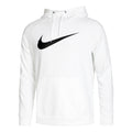 Dri-Fit Swoosh Sudadera con capucha Hombres - blanco, negro