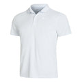 Dri-Fit Victory Court Solid Polo Hombres - blanco, gris claro