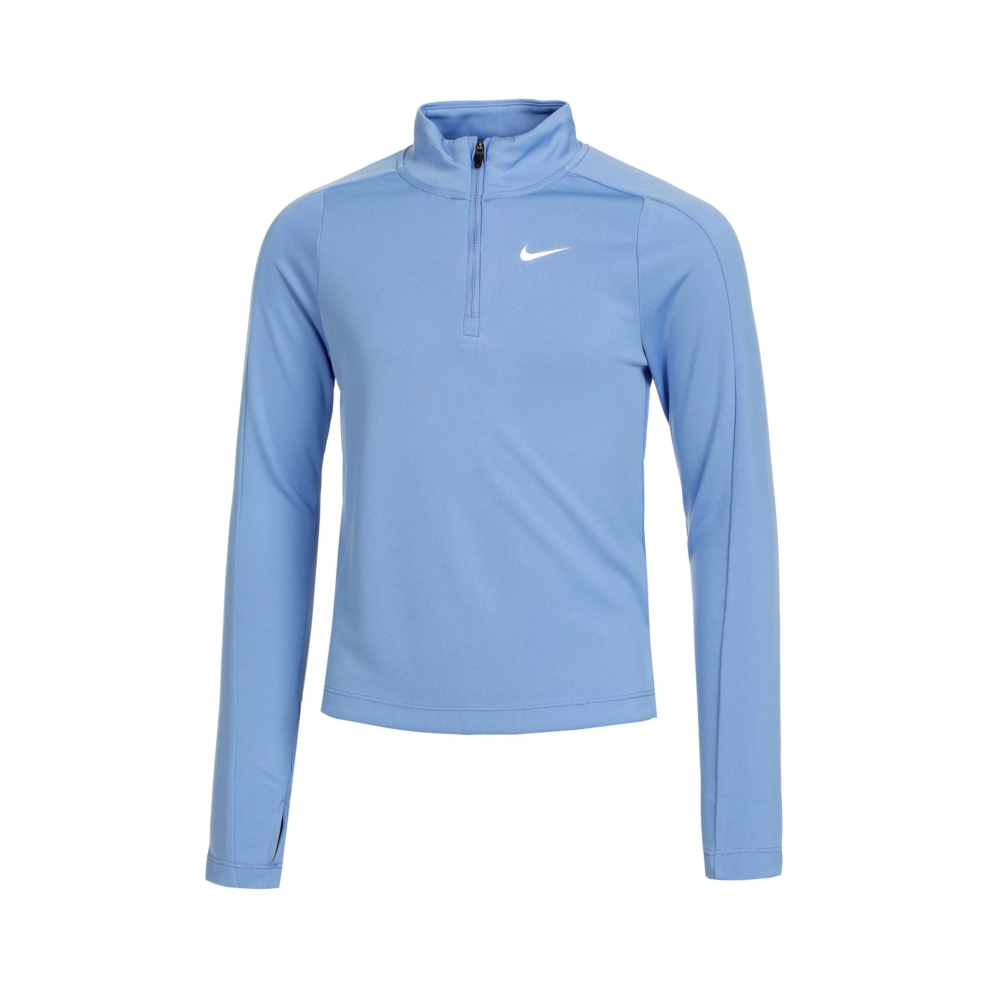Nike Dri-Fit Half-Zip Camiseta de manga larga Chicas - azul claro,
